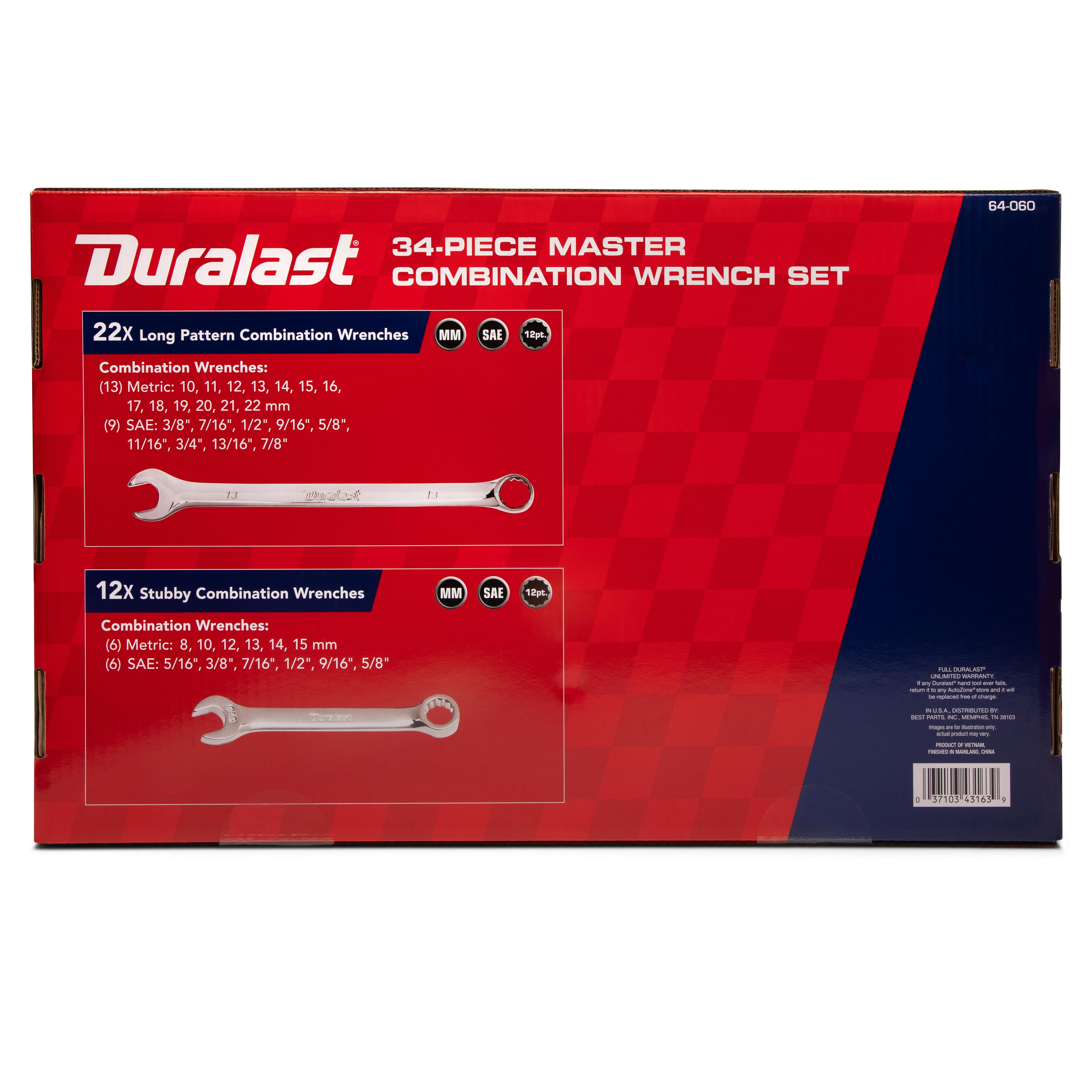 Duralast Wrench Set 64-060 | AutoZone