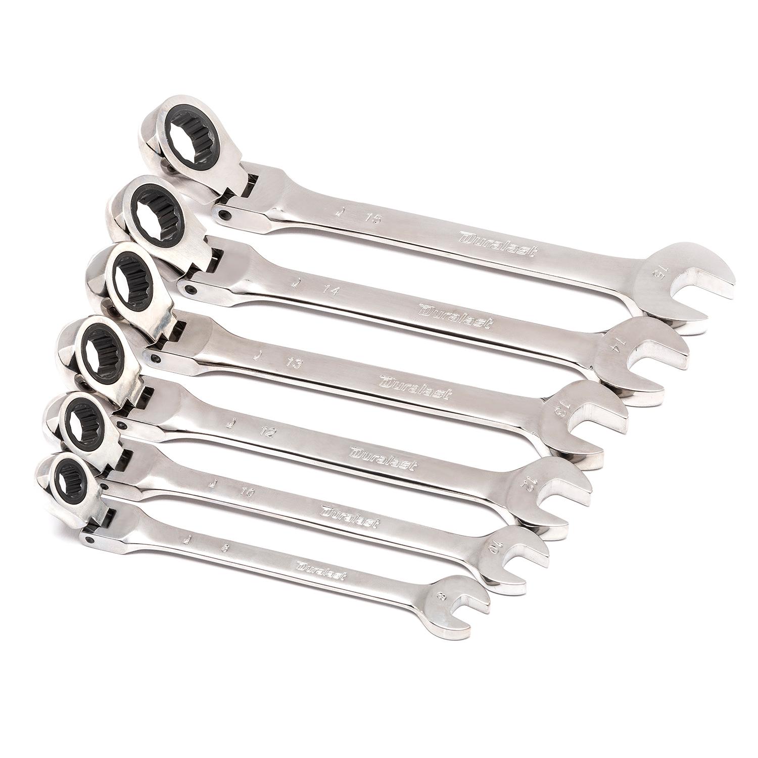 Duralast Metric Flex Head Ratcheting Wrench Set 6 Piece | AutoZone