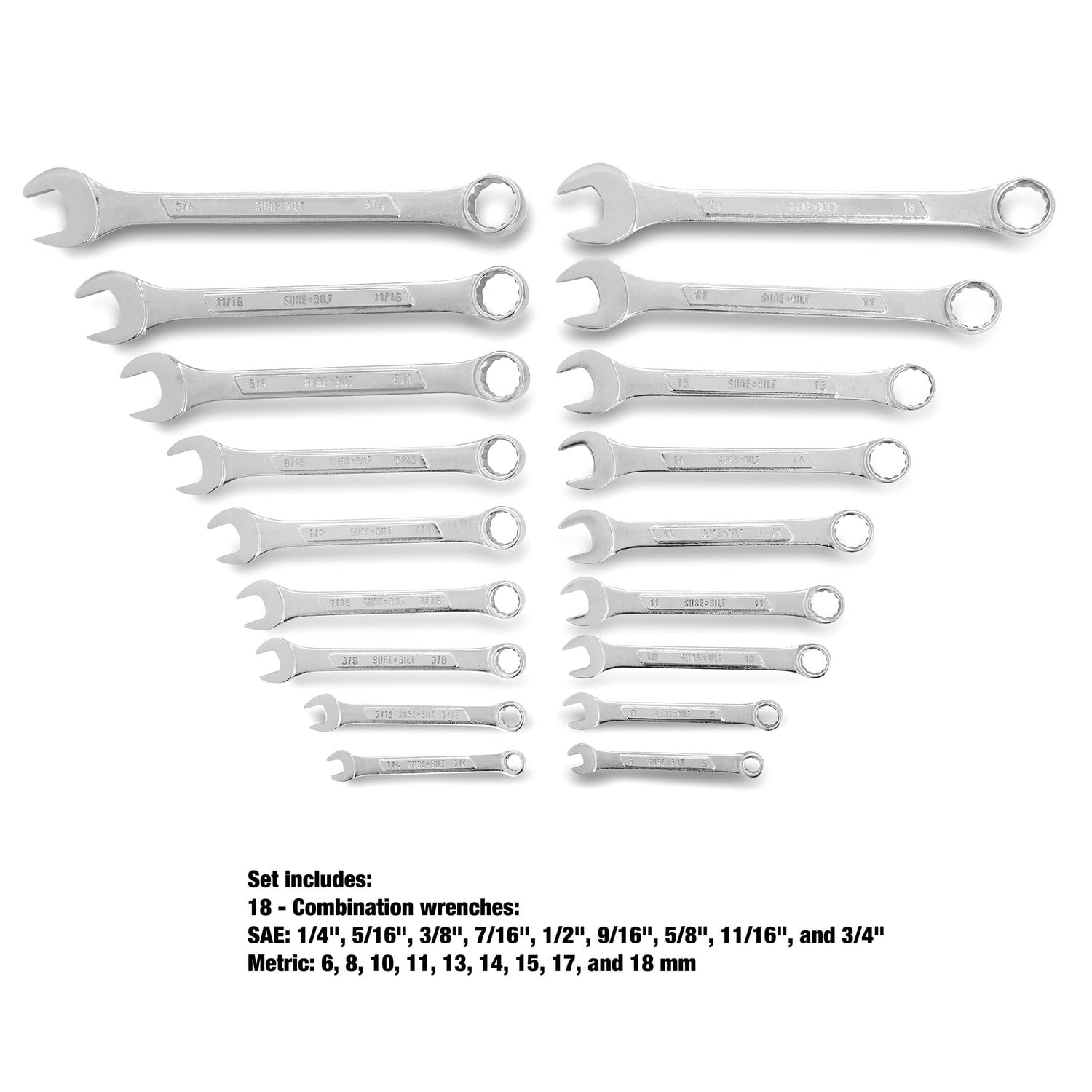 SureBilt Wrench Set 98339 | AutoZone
