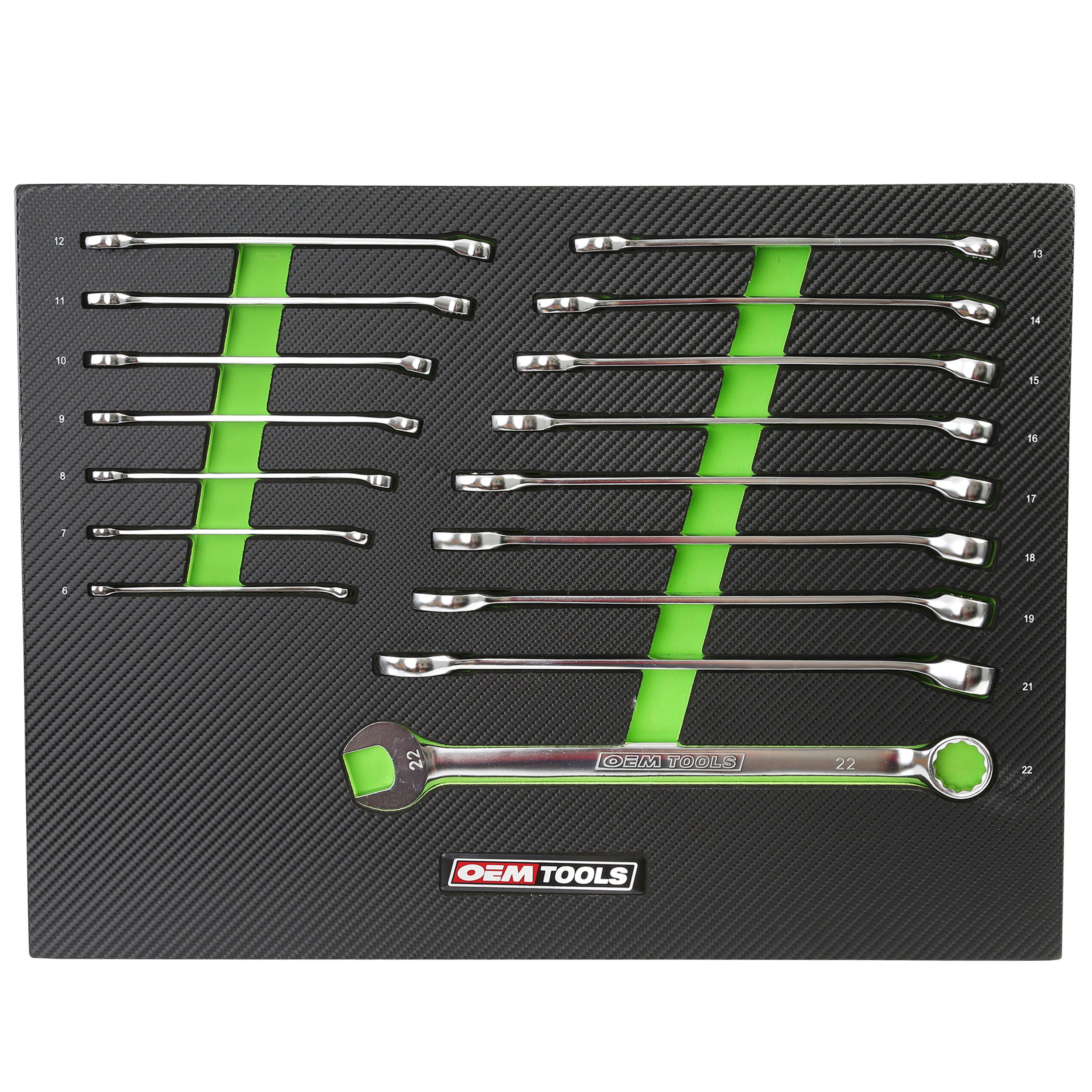 OEMTOOLS Metric Combination Wrench Set 16 Piece | AutoZone