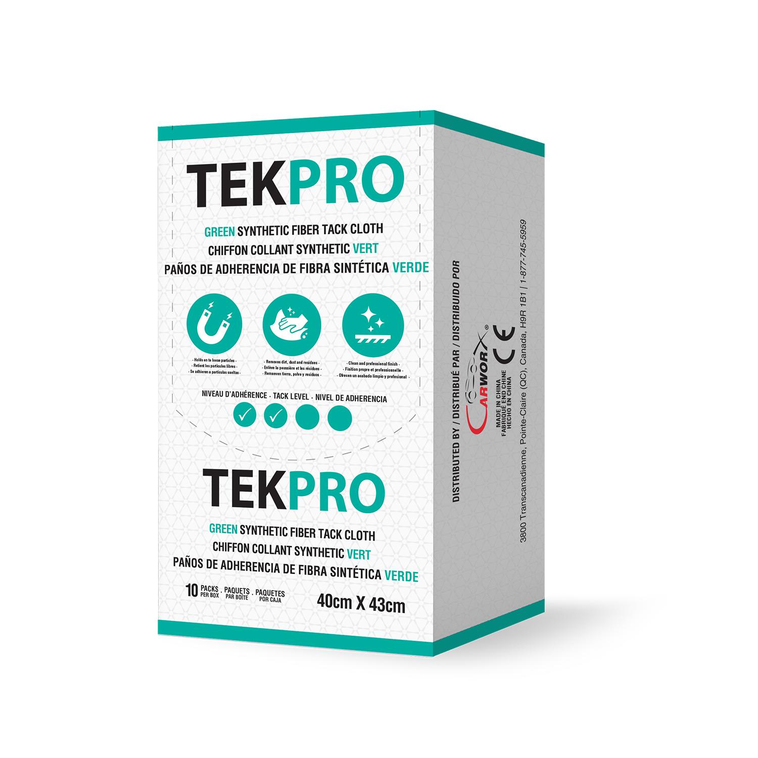 Carworx Green Tekpro Tack Cloth Pack of 10 | AutoZone