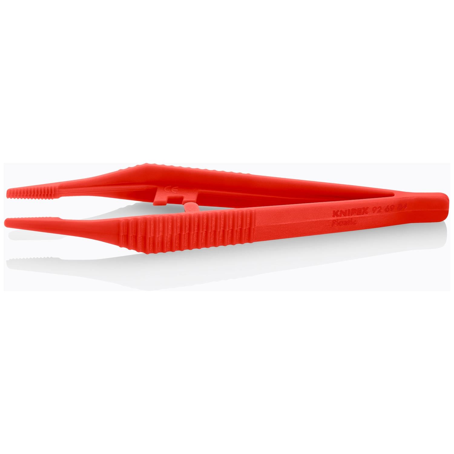 KNIPEX 5 1/4in Plastic Gripping Tweezers-Blunt Tips | AutoZone