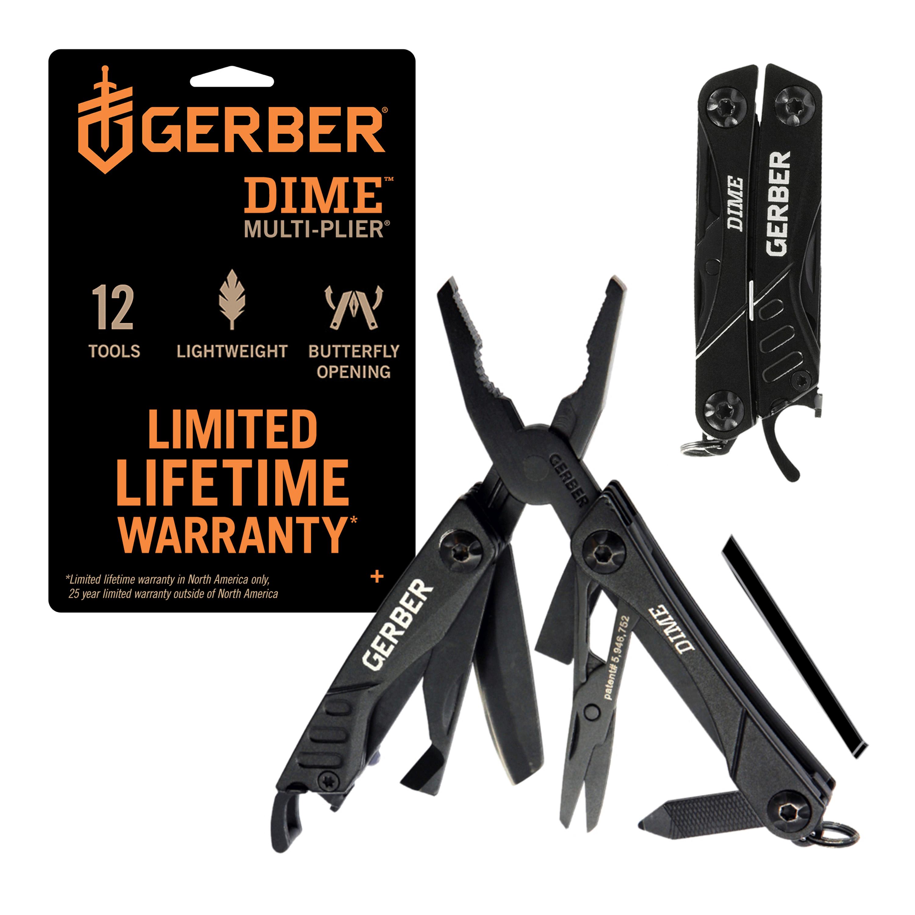 Gerber Knives Dime Stainless Steel Compact Pocket 12 Multi-Tool