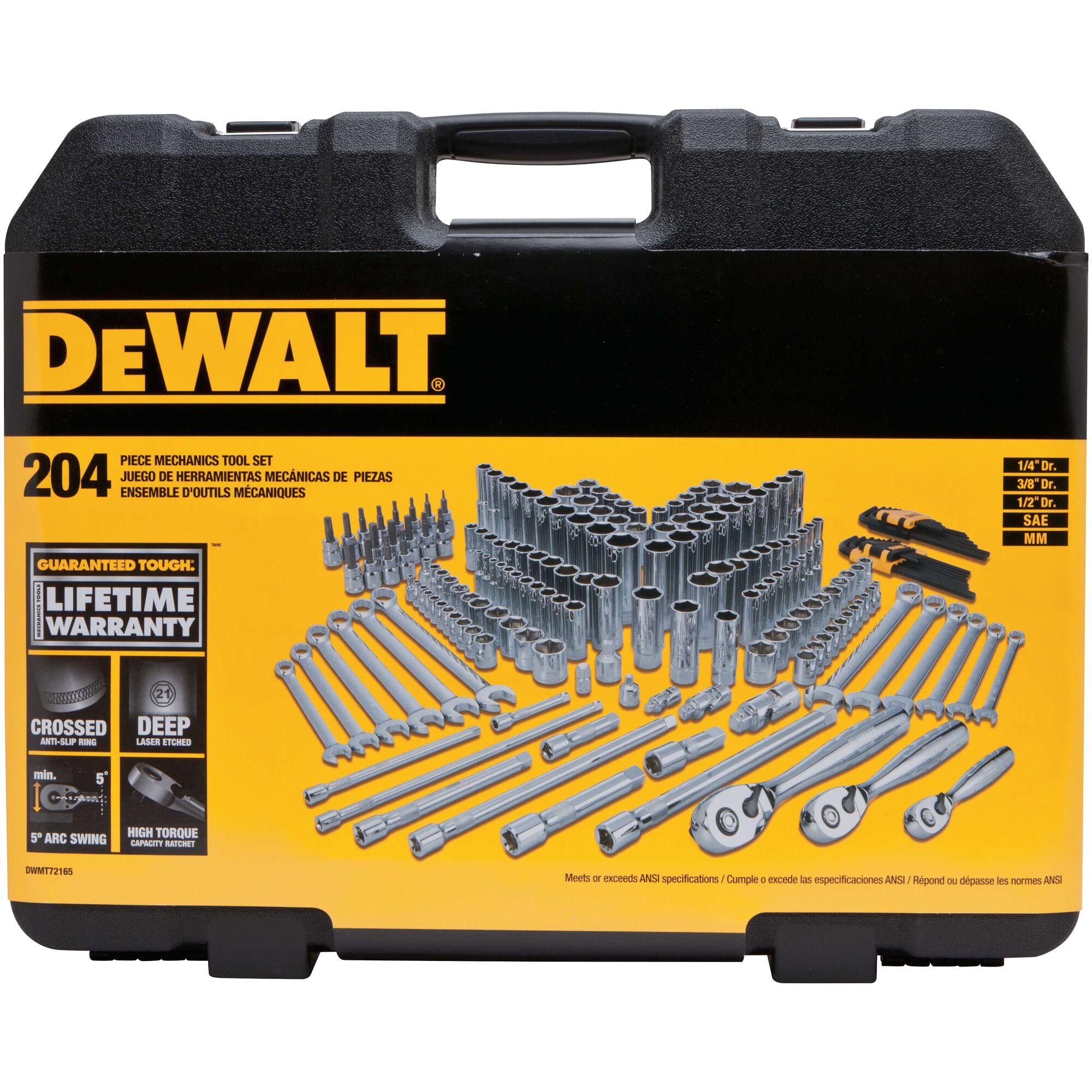 Dewalt Mechanics Tool Set 204 Piece | AutoZone