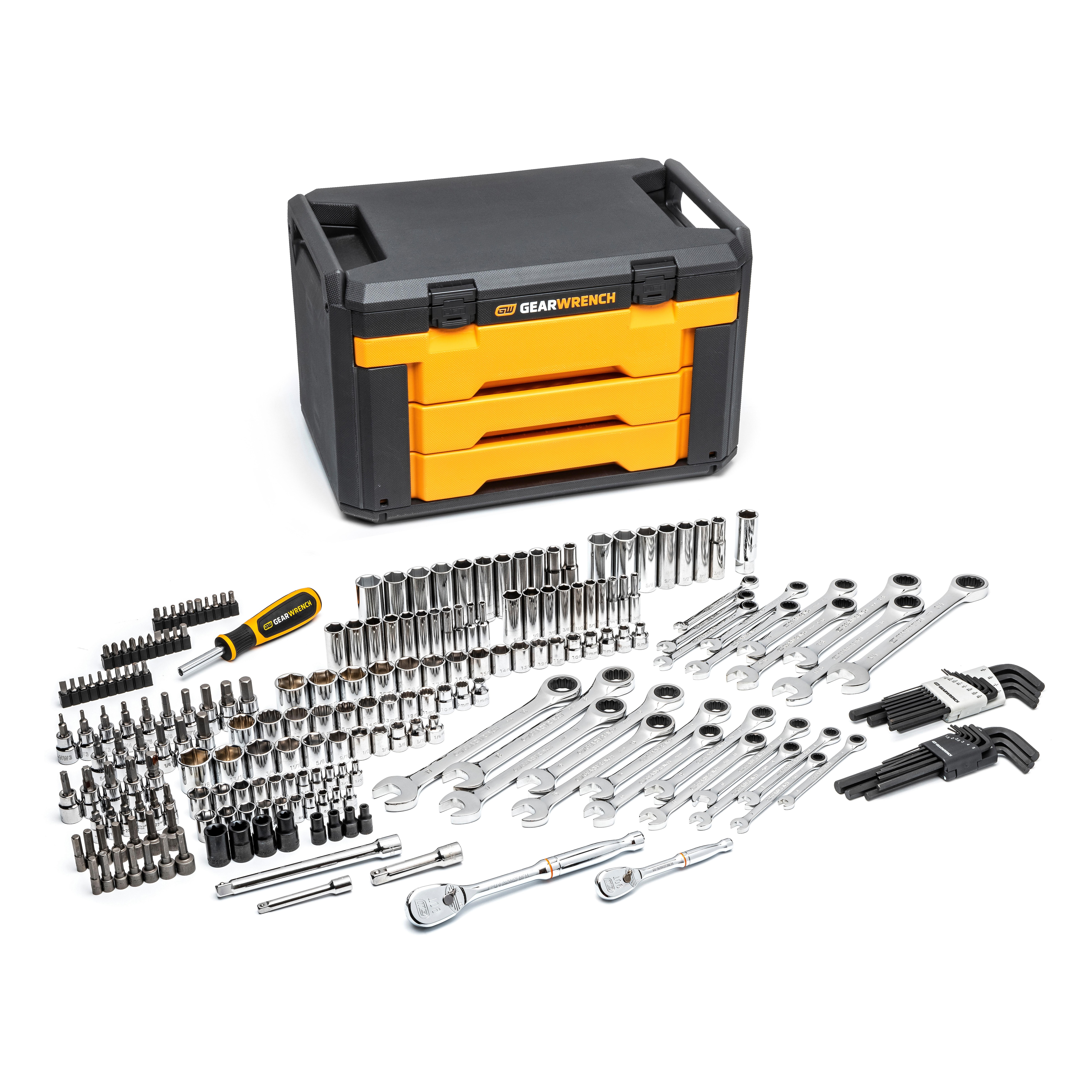 GearWrench 1/4in and 3/8 Drive Mechanic Tool Set 232 Piece | AutoZone