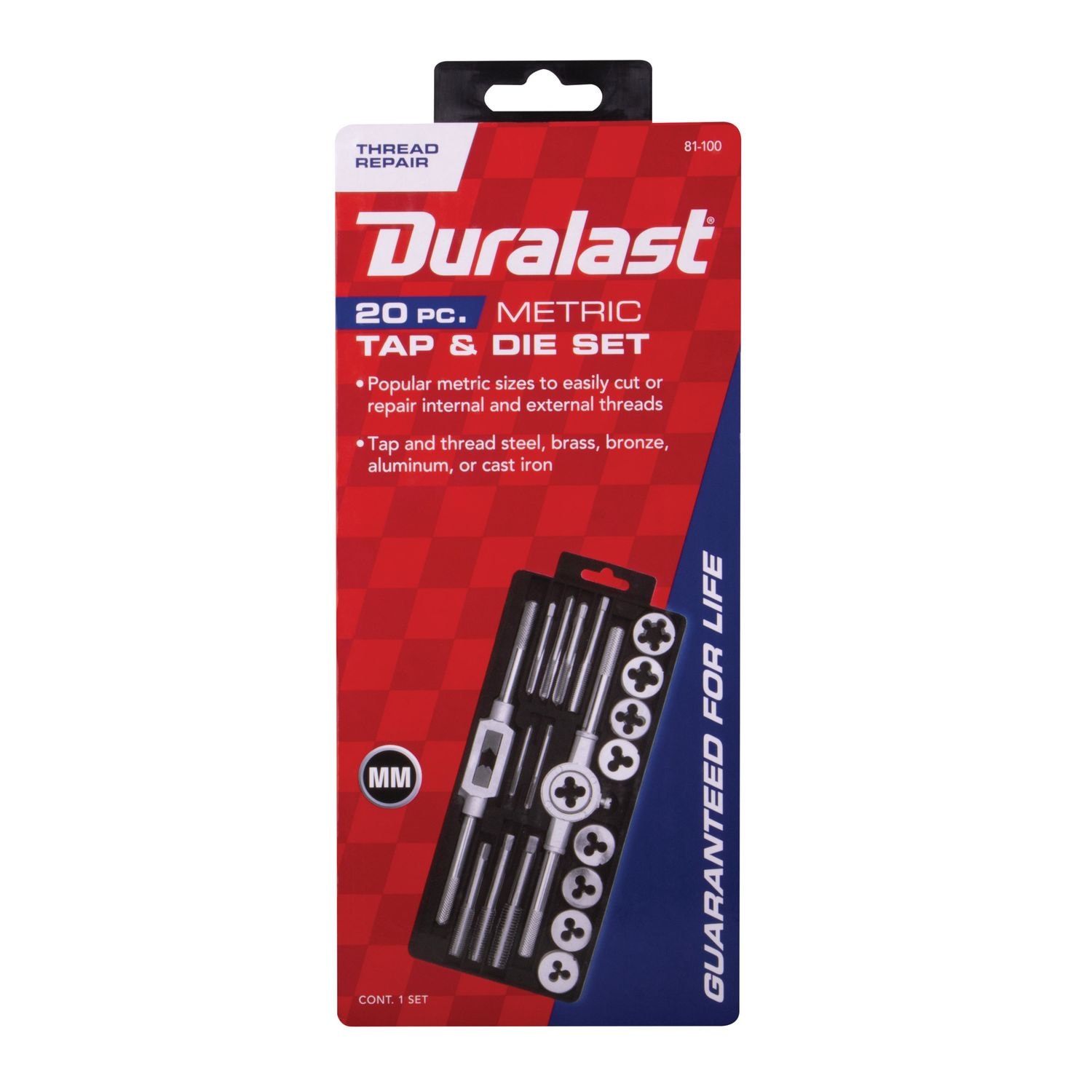 Duralast Metric Tap and Die Set 20 Piece | AutoZone