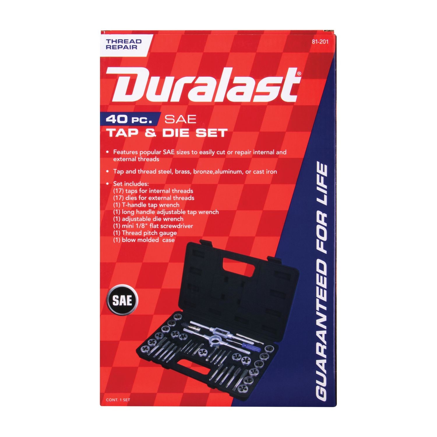 Duralast SAE Tap and Die Set 40 Piece | AutoZone