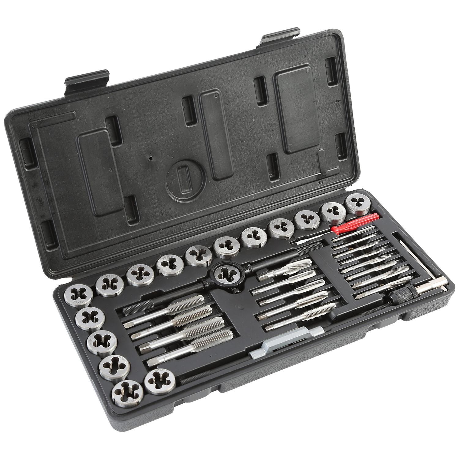 OEMTOOLS Metric Tap and Die Set 40 Piece | AutoZone