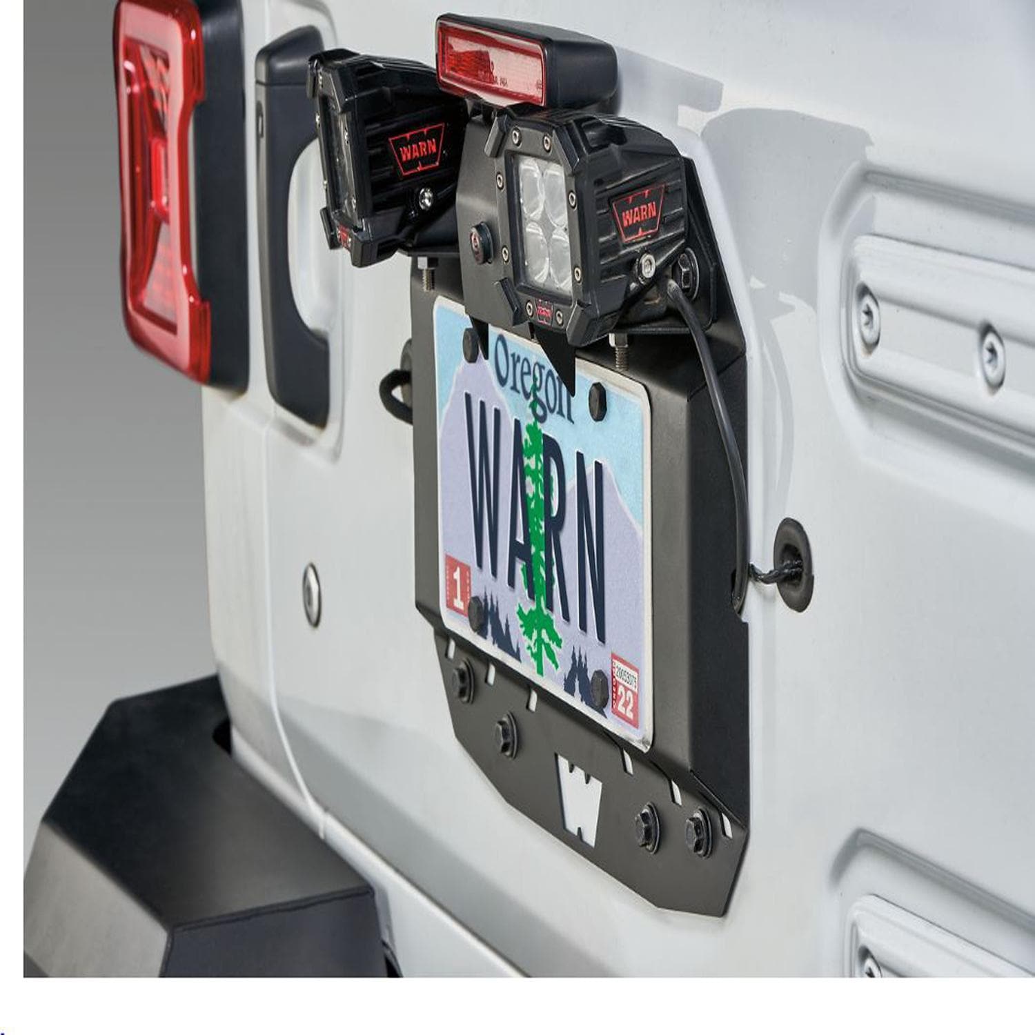 Warn Use to Mount License Plate, Third Brake Light, Backup Camera, License Plate Light for GMC Sierra 1500
