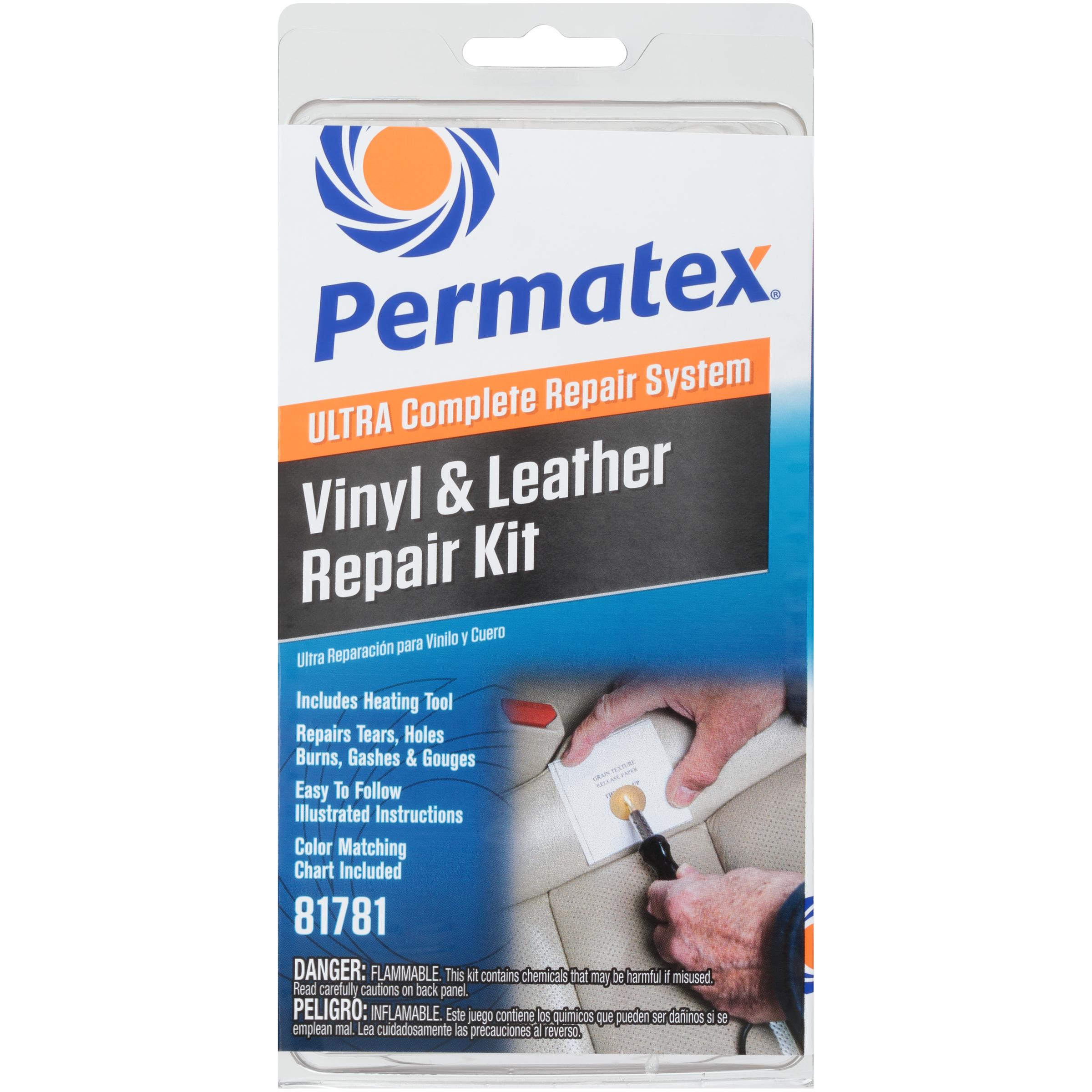 cigarette burn repair kit autozone Permatex Leather and Vinyl Repair Kit
