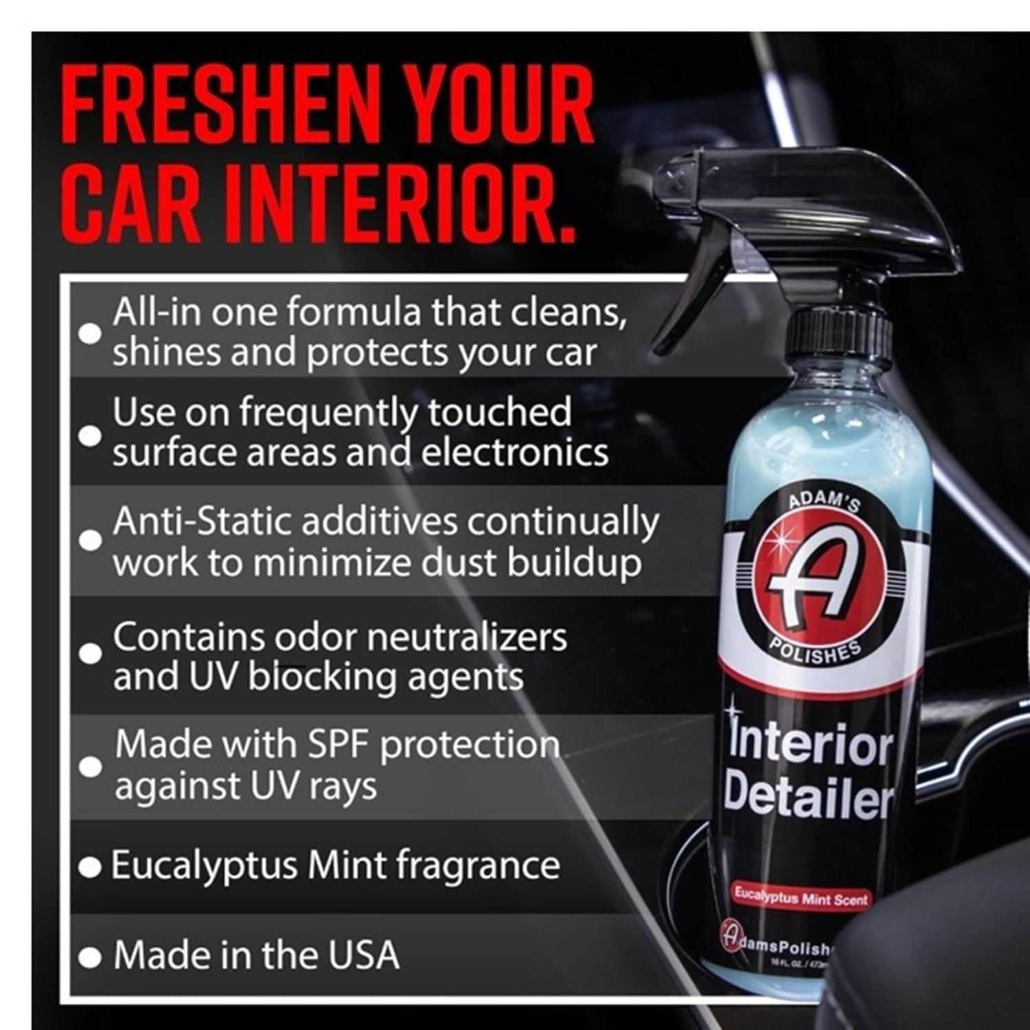 Adam's Polishes Cedarwood Interior Detailer 16oz | AutoZone