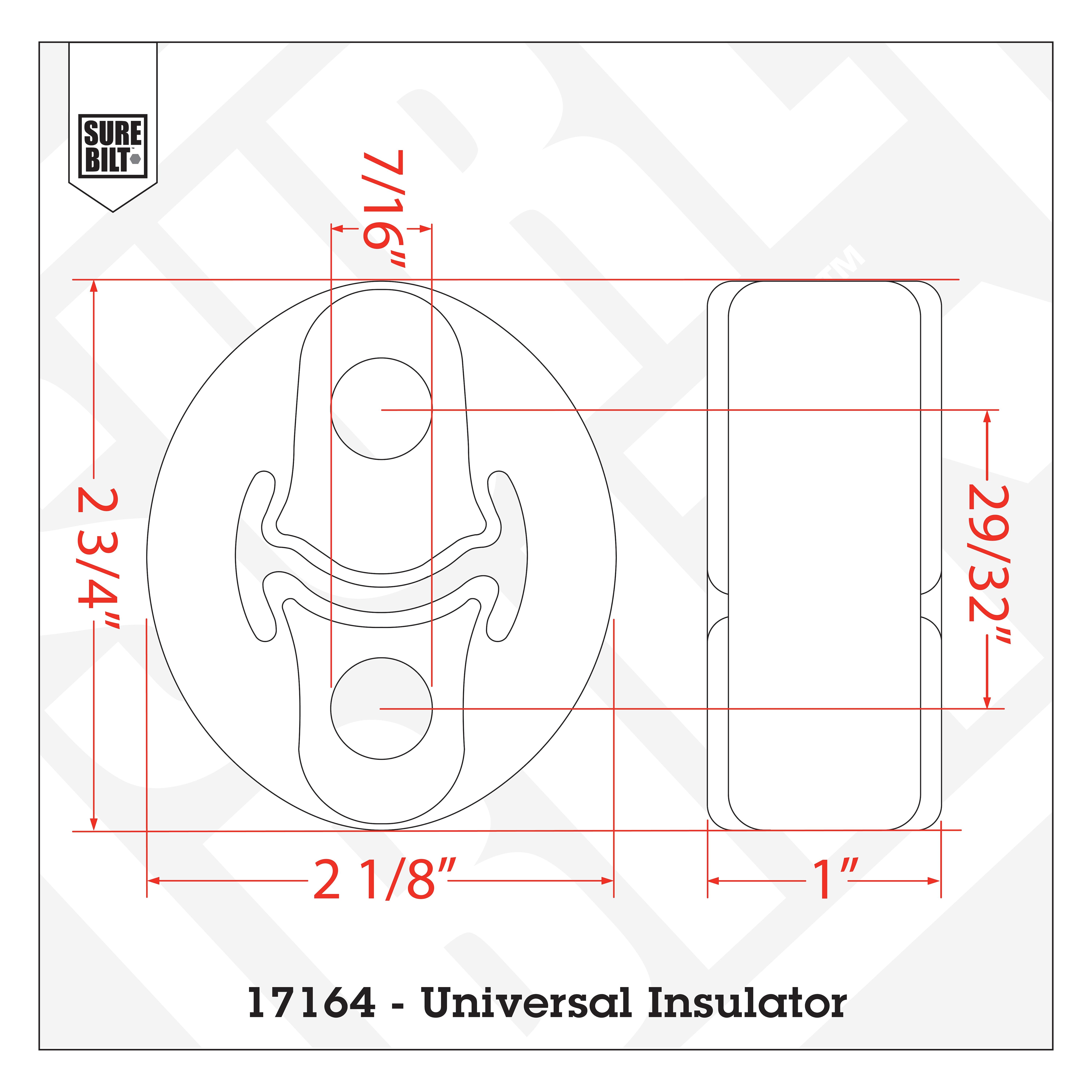 SureBilt Rubber Exhaust Insulator | AutoZone