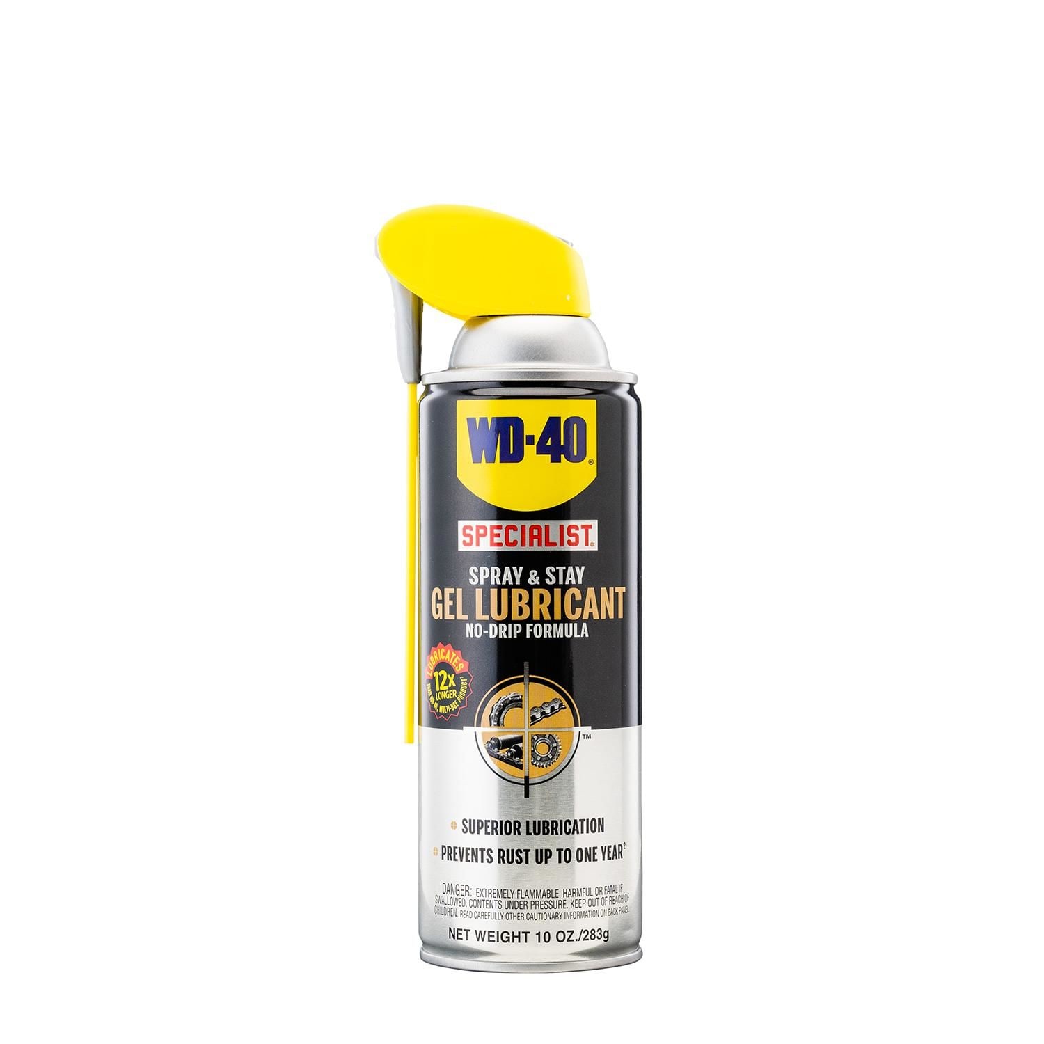 WD-40 Specialist No-Drip Spray & Stay Gel Lubricant Spray with Smart Straw 10oz for Toyota