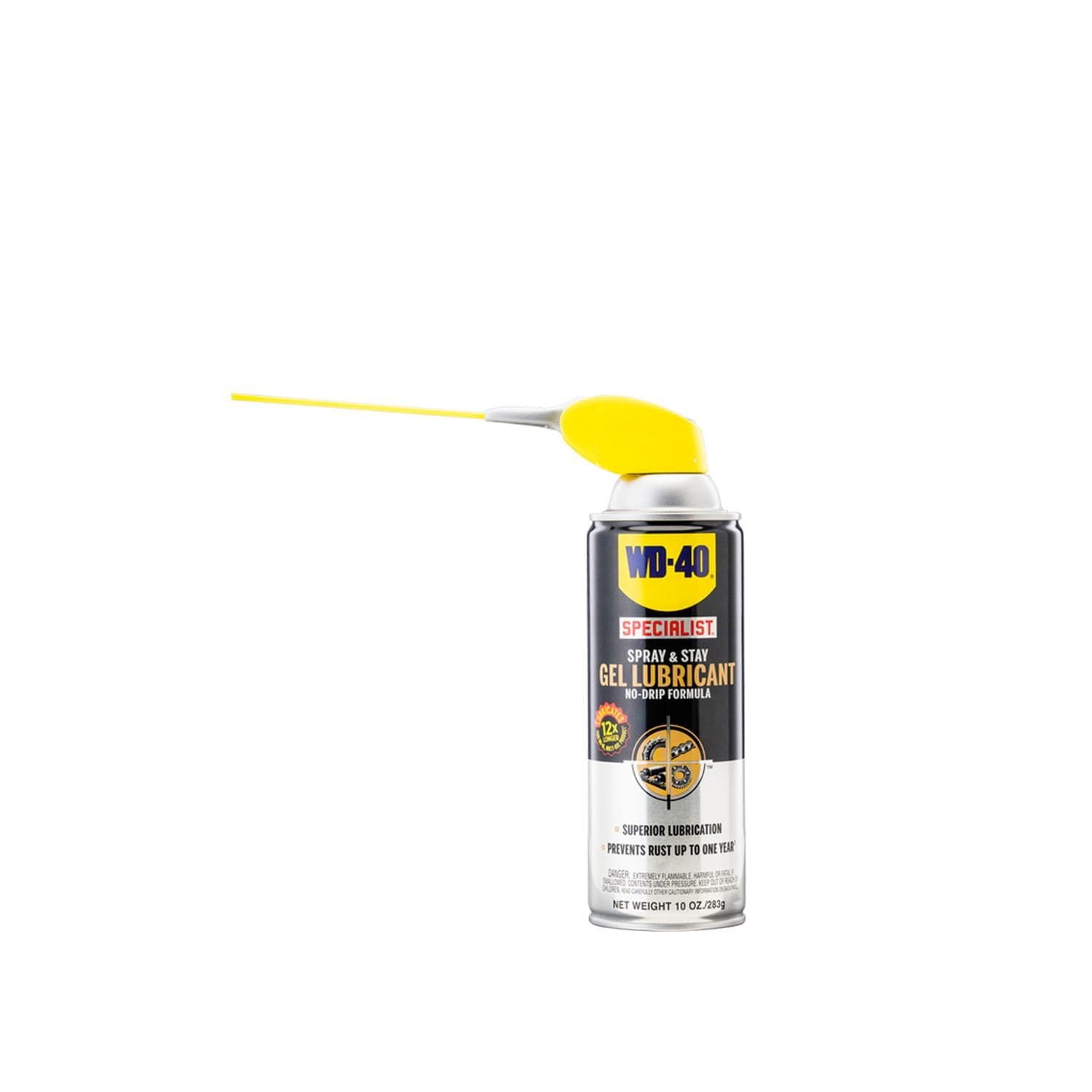 spray & stay gel lubricant WD-40 Specialist No-Drip Spray & Stay Gel Lubricant Spray with Smart Straw  10oz