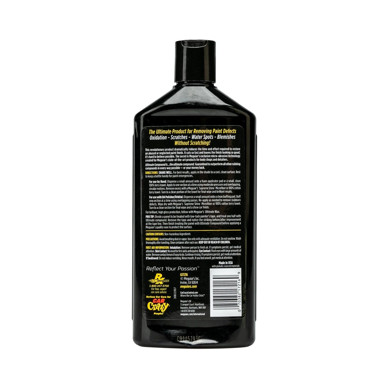 Meguiar's Ultimate Compound Colour & Clarity Restorer, 450-mL | Canadian Tire