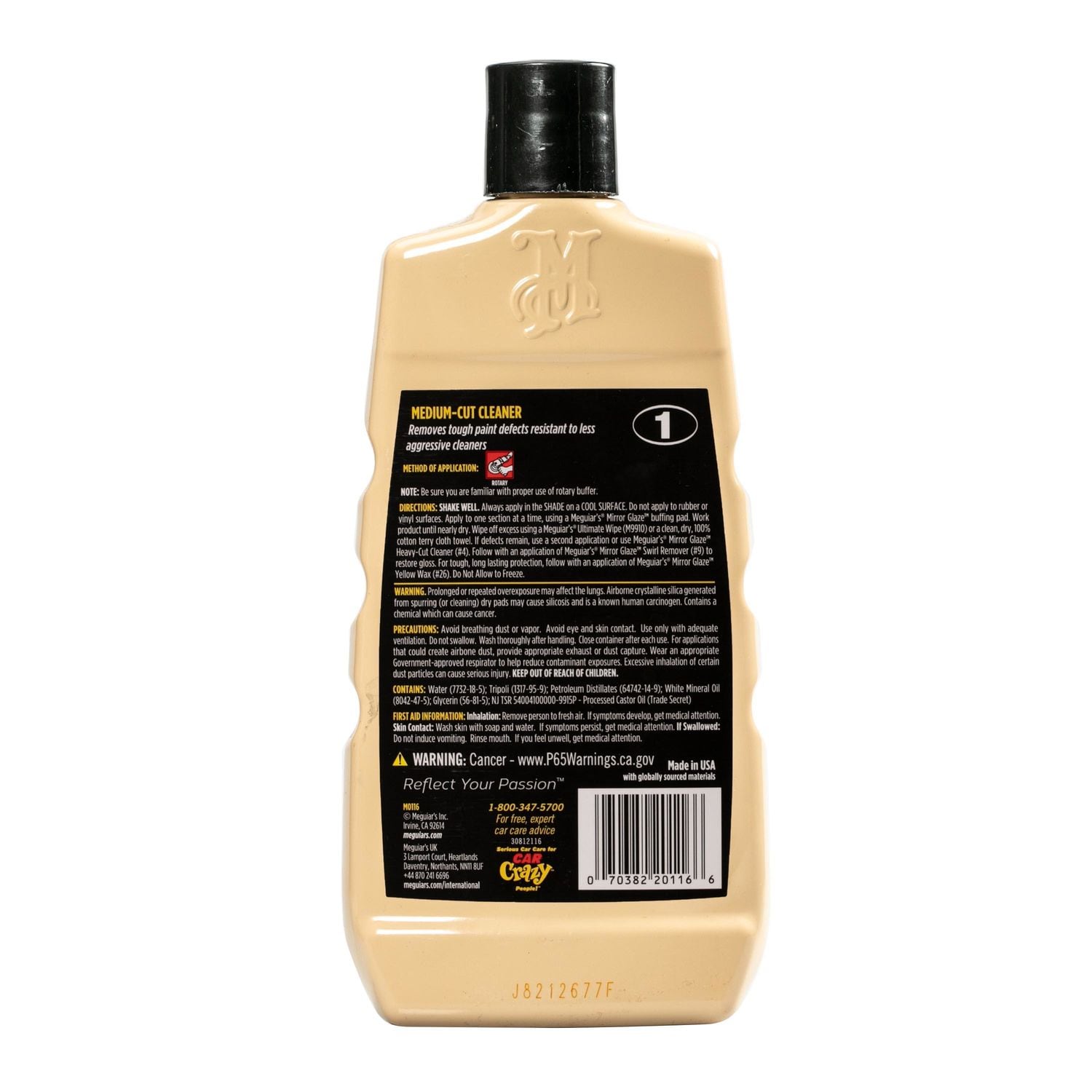 Meguiar's M1 Mirror Glaze Medium-Cut Cleaner 16oz
