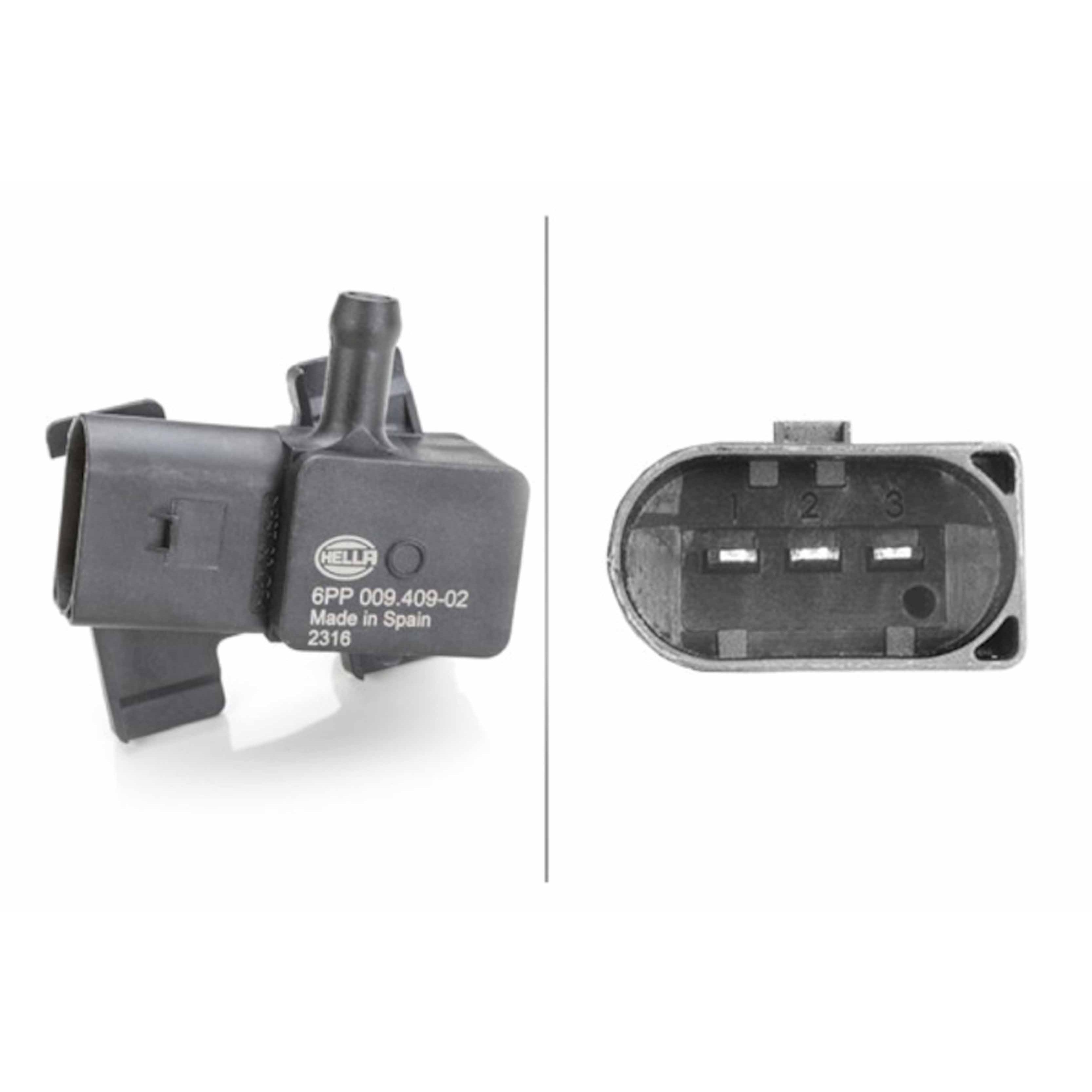 Hella  Exhaust Gas Differential Pressure Sensor 009409021 for GMC Savana 3500