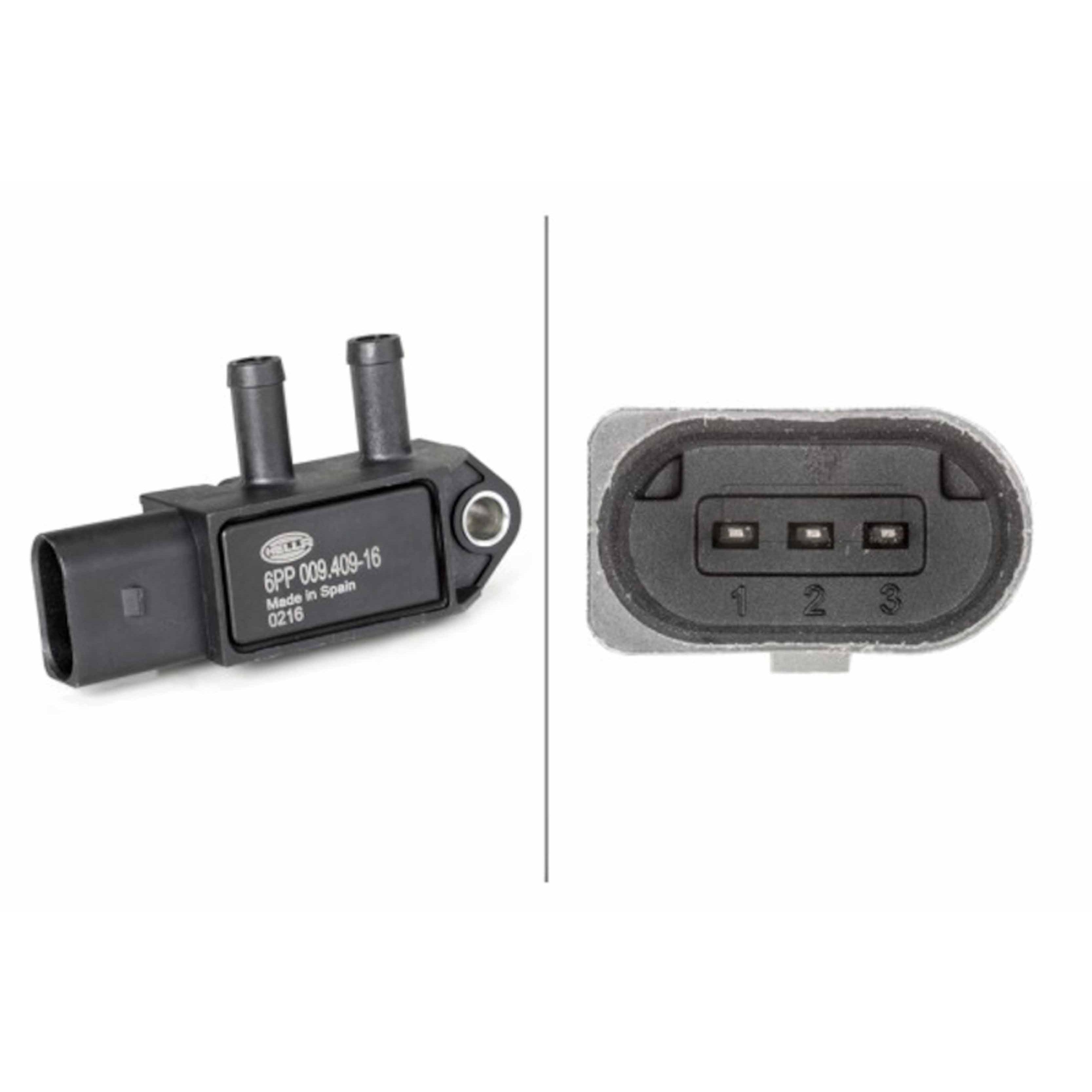 Hella  Exhaust Gas Differential Pressure Sensor 009409161 for GMC Savana 3500