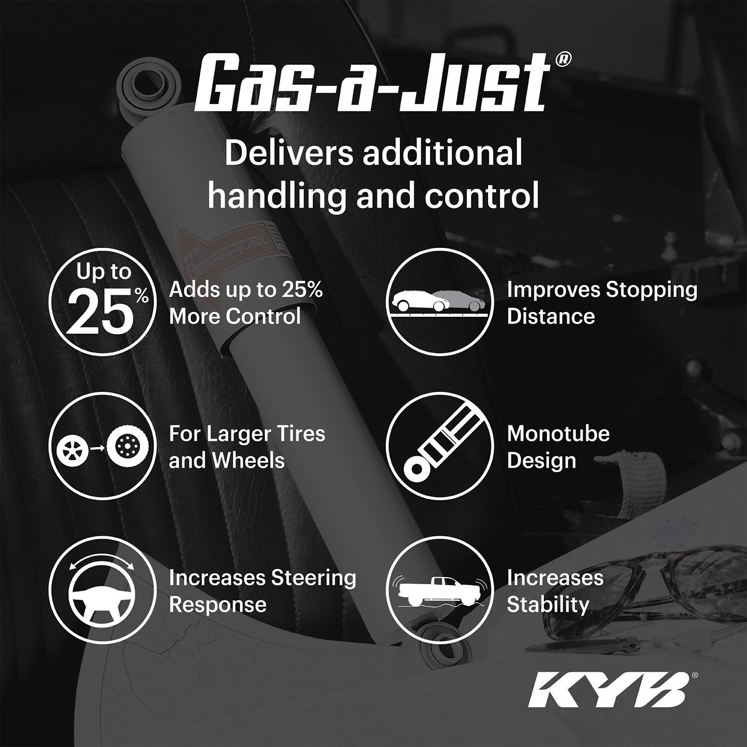 KYB Gas-a-Just Suspension Strut 551104 | AutoZone
