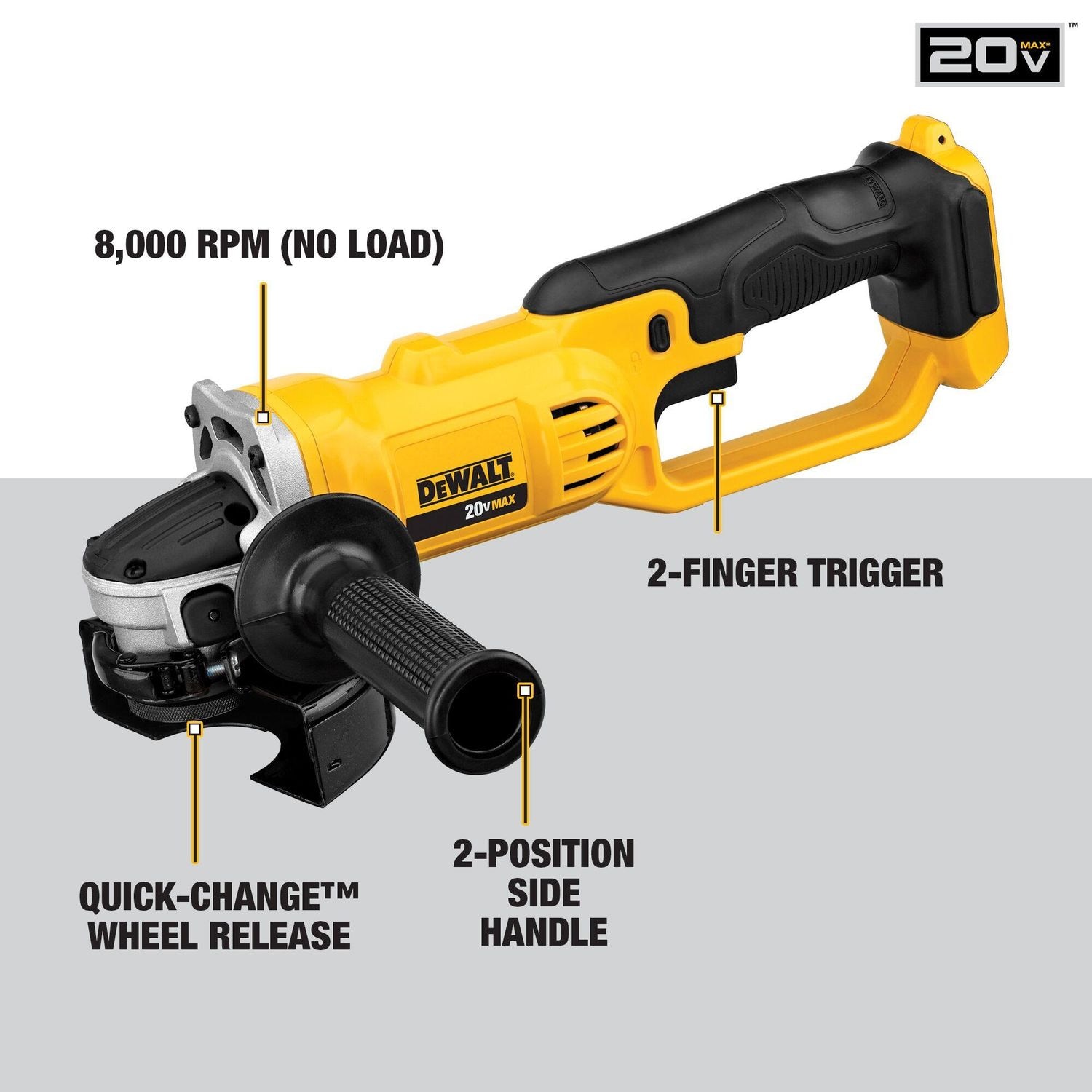Dewalt 20 Volt Max 4 1/2in Grinder Lithium Ion Tool Only | AutoZone Dewalt 20 Volt Max 4 1/2in Grinder Lithium Ion Tool Only | AutoZone