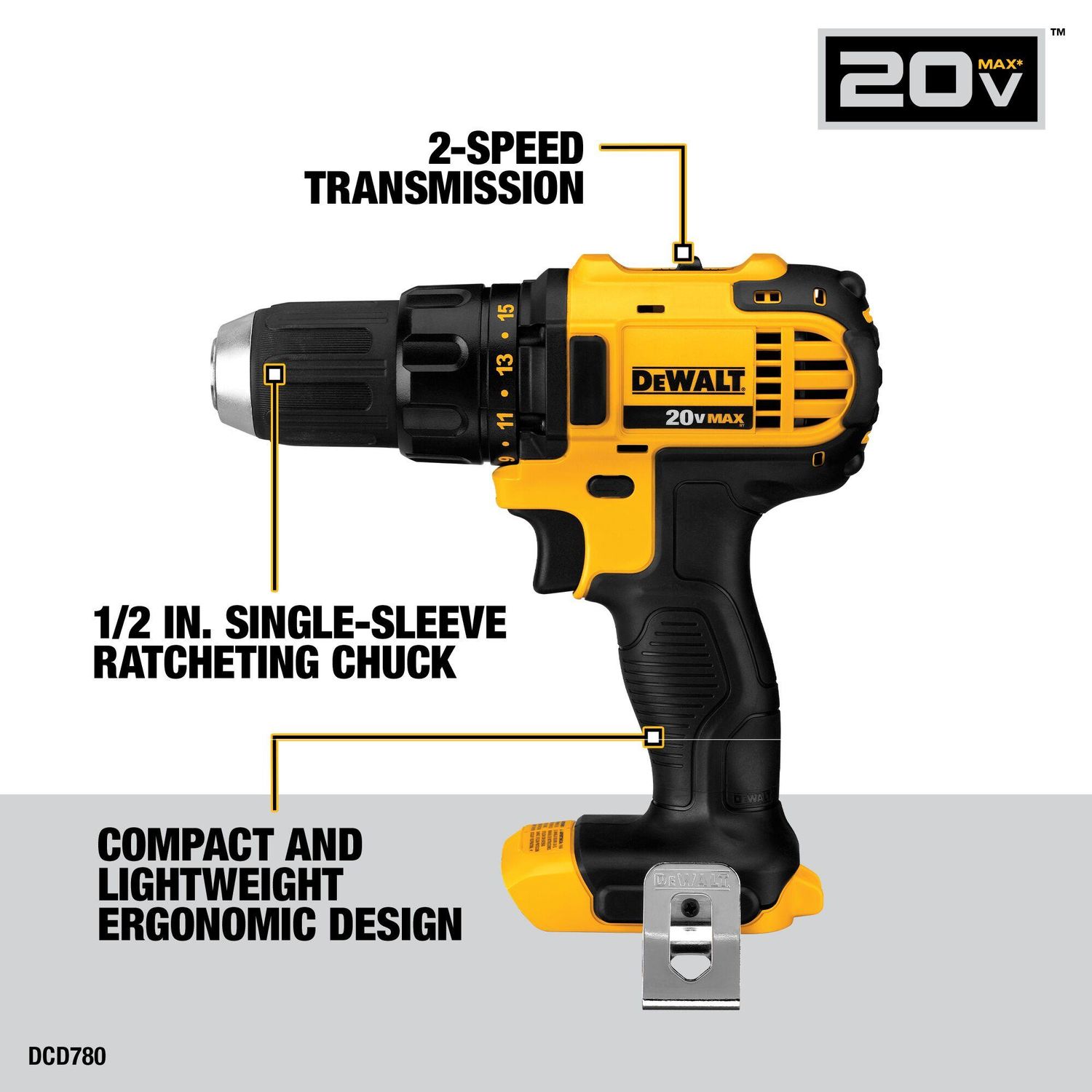 Dewalt 20 Volt MAX Cordless 4-Tool Combo Kit DCK421D2 | AutoZone