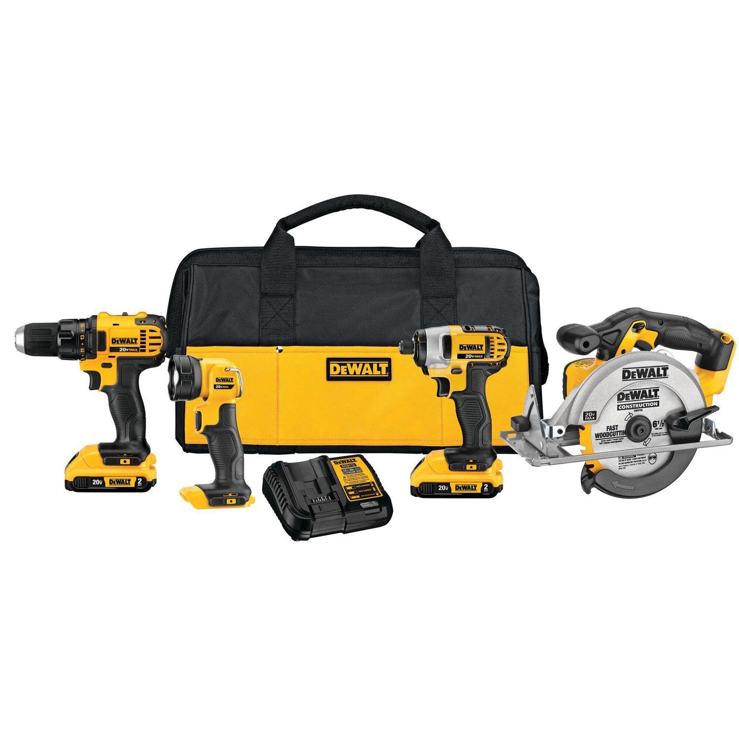 Dewalt 20 Volt MAX Cordless 4-Tool Combo Kit DCK421D2 | AutoZone