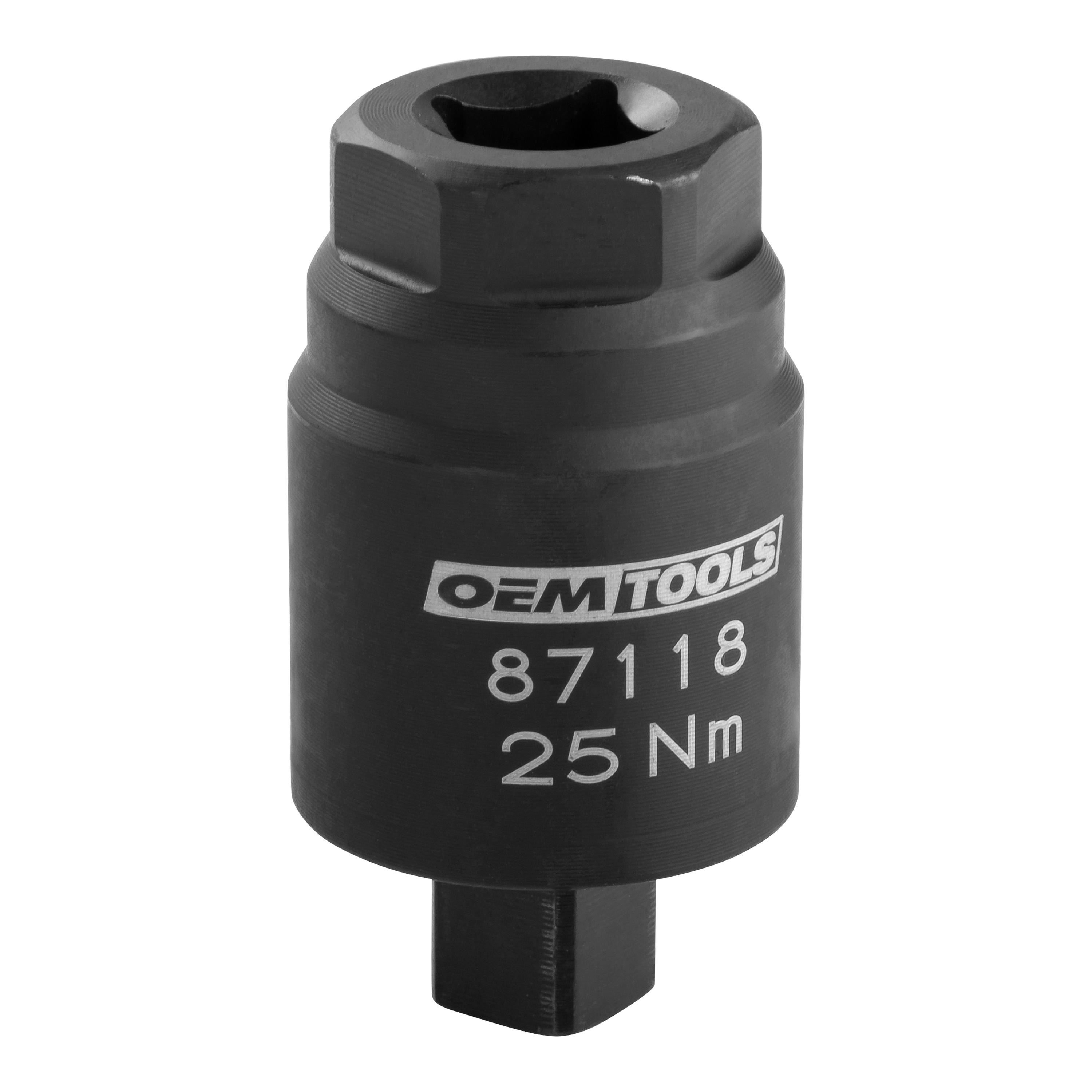 OEMTOOLS 3/8in Drive 25 Nm Torque Limiting Adapter for Oil Filter