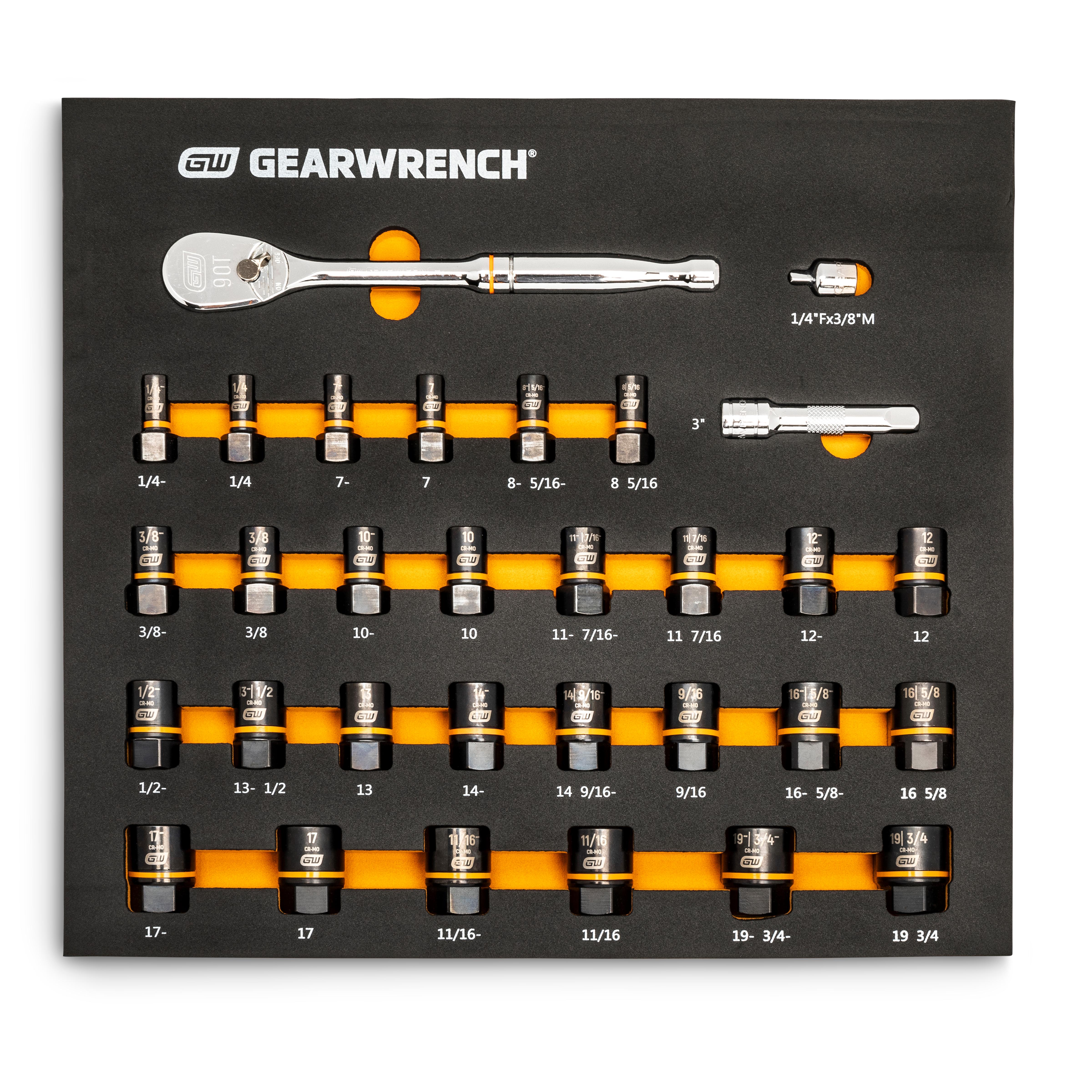Gearwrench Ratchet and Socket Set 86525 | AutoZone