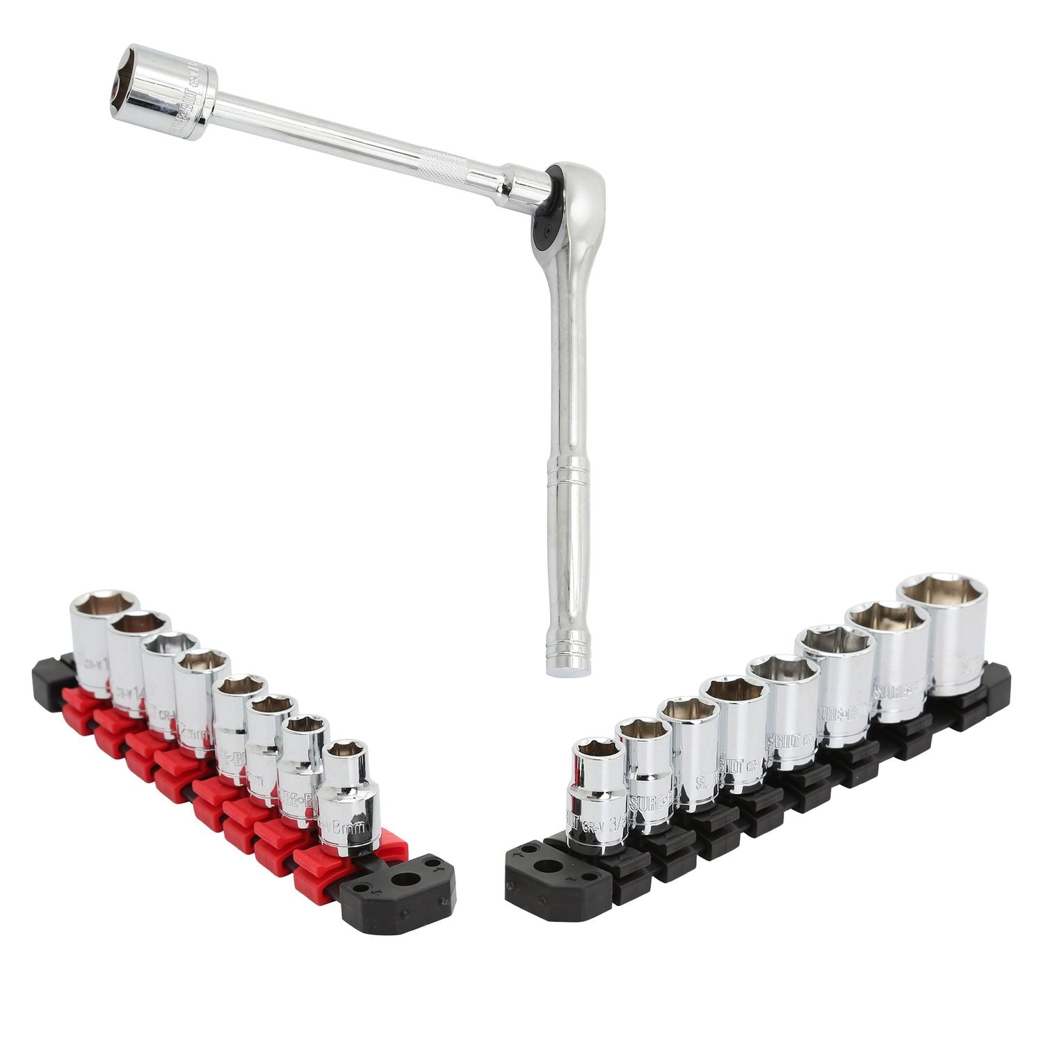 SOULS AIRMATIC 2本セット SureBilt 3/8in Drive Ratchet and Socket Set 20 Piece | AutoZone