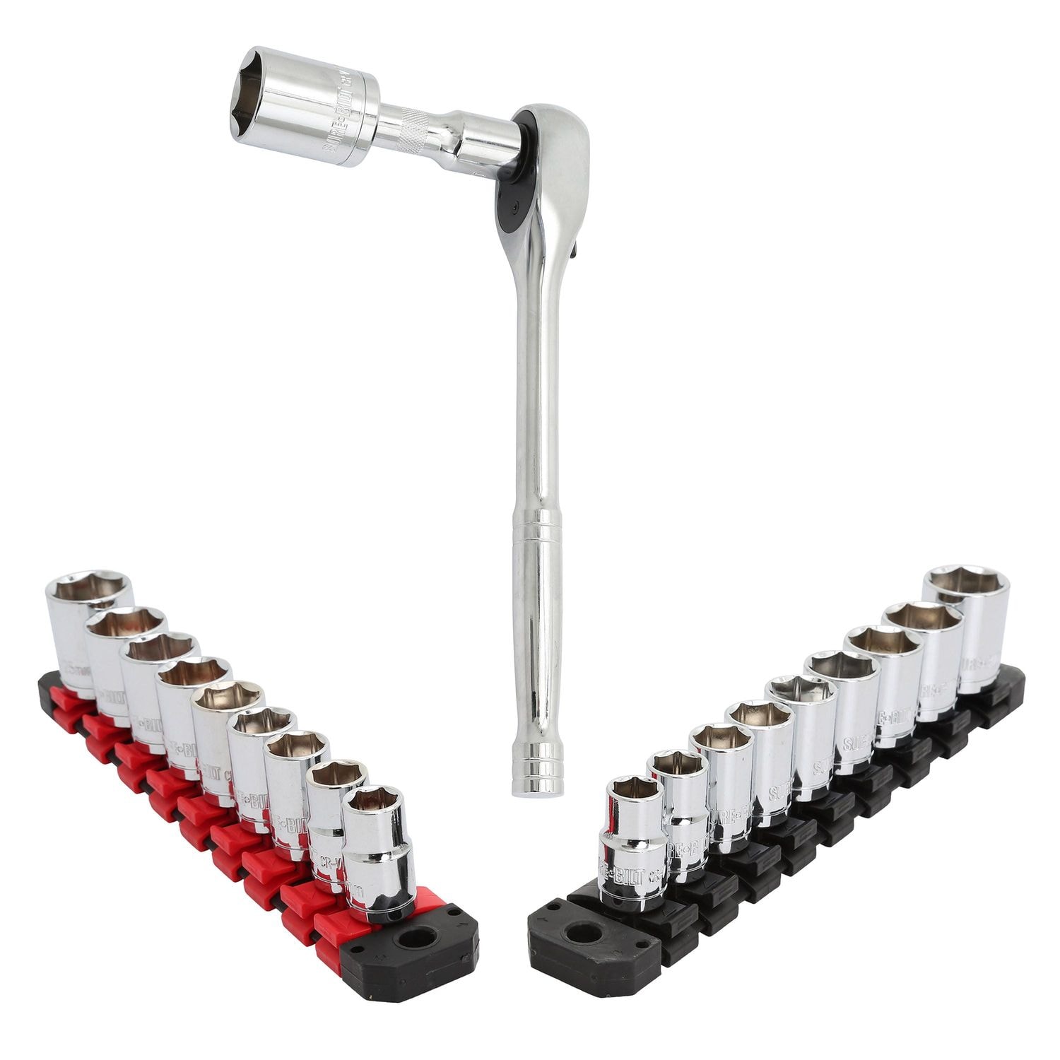 SureBilt 1/2in Drive Ratchet and Socket Set 22 Piece | AutoZone
