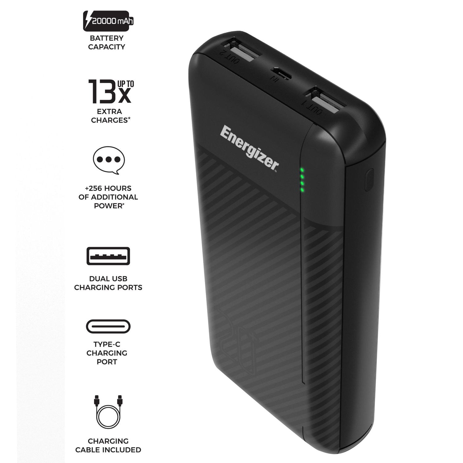 Energizer 20,000mAh Powerbank with PD Port | AutoZone