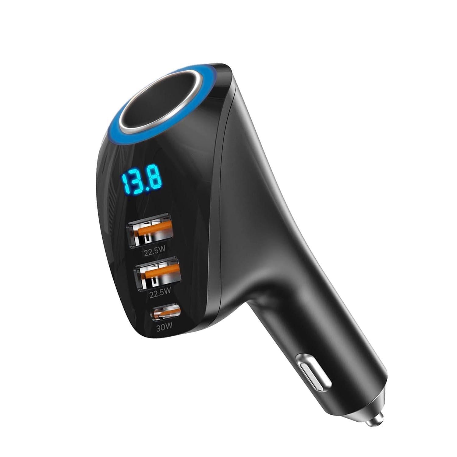 best car cigarette lighter splitter Amazon.com: Cigarette Lighter Splitter Car Charger, 300W 4 Socket Car Plug  in Outlet 12V Adapter with Dual PD 36W and QC3.0 USB C Multi Port &  Independent Switch & Dust Cover &
