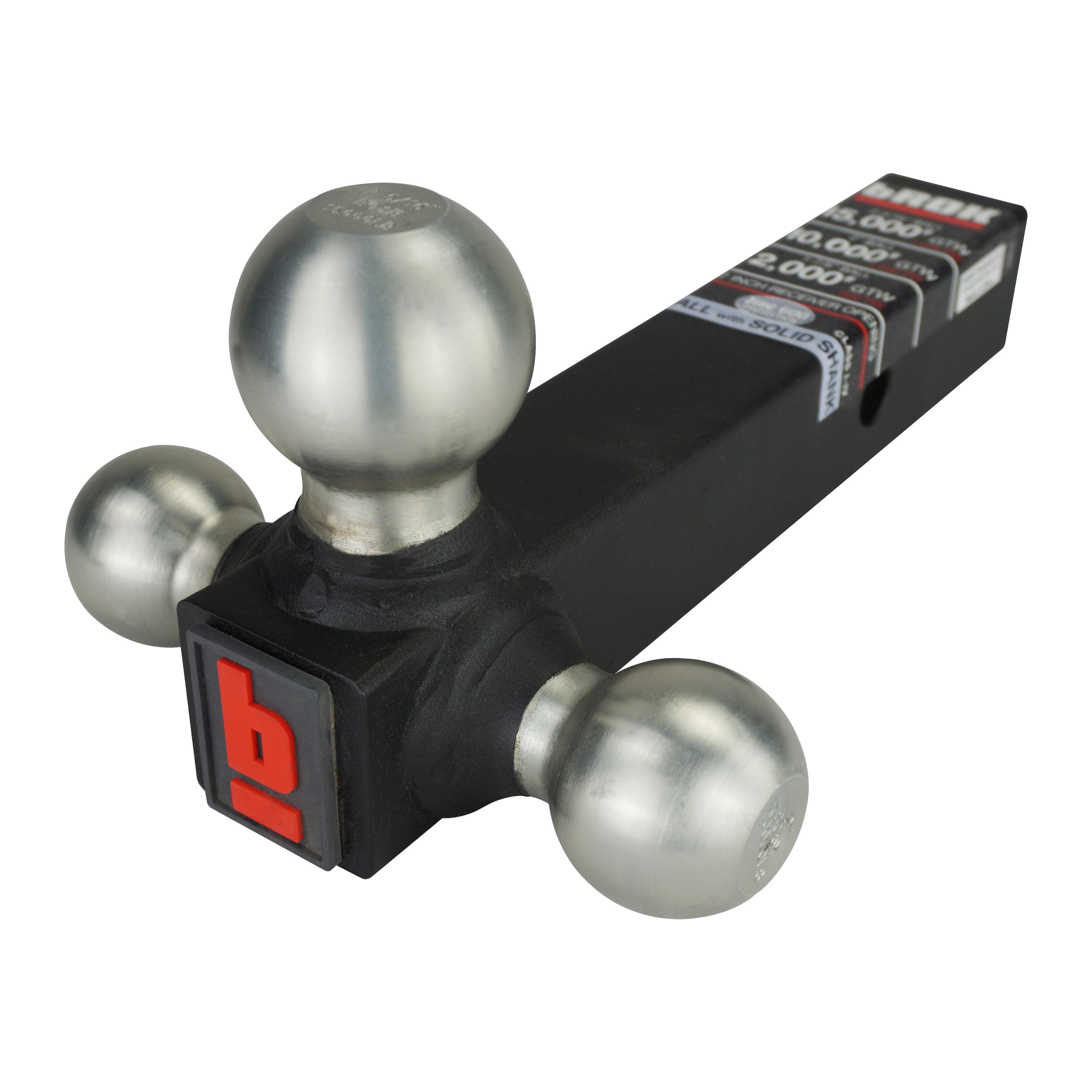 bROK 2in Shank - Solid Shank Zn Balls 16K 10K 5K Ball Mount Tri