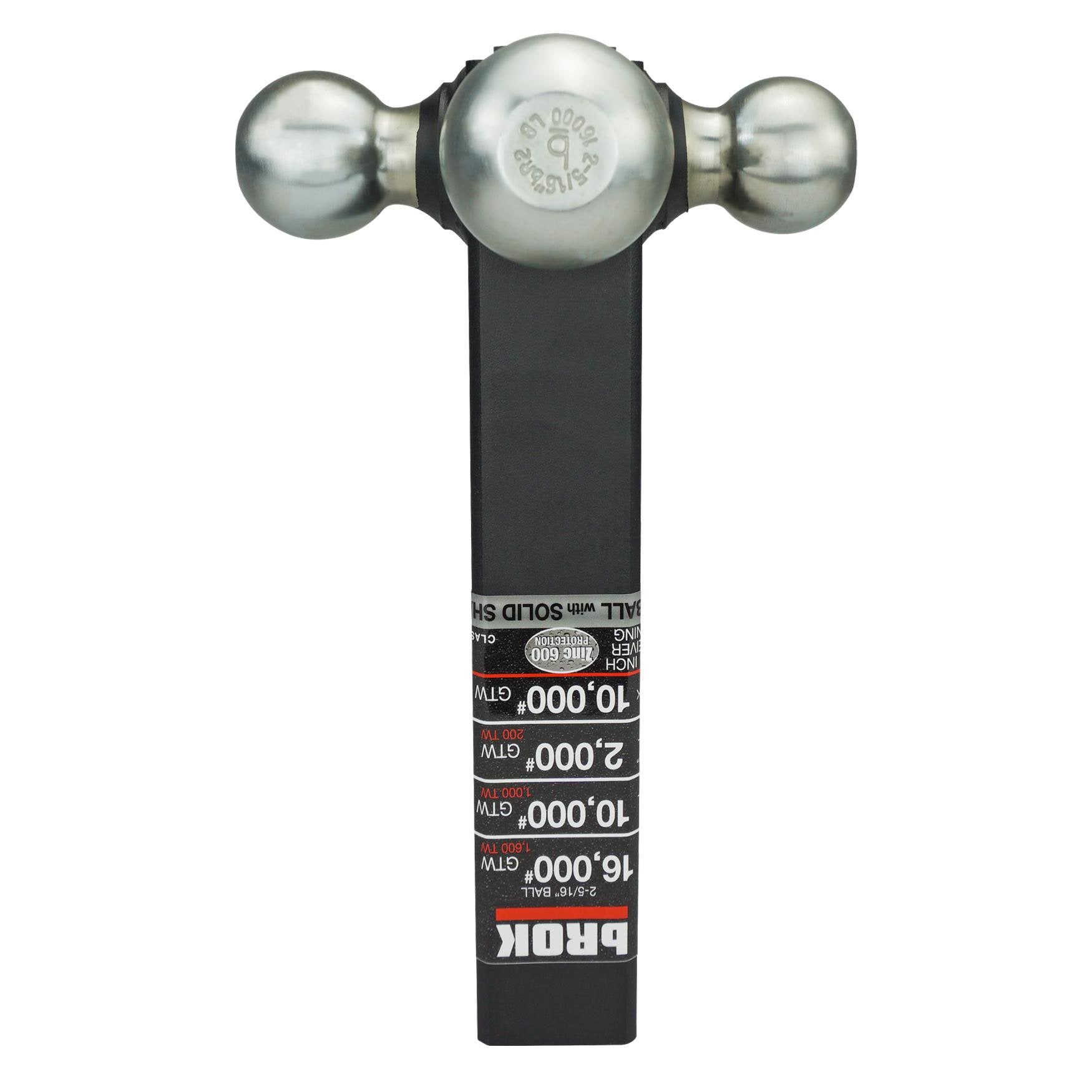 bROK Ball Mount Tri Ball 2in Shank with Hook and Zn Balls | AutoZone