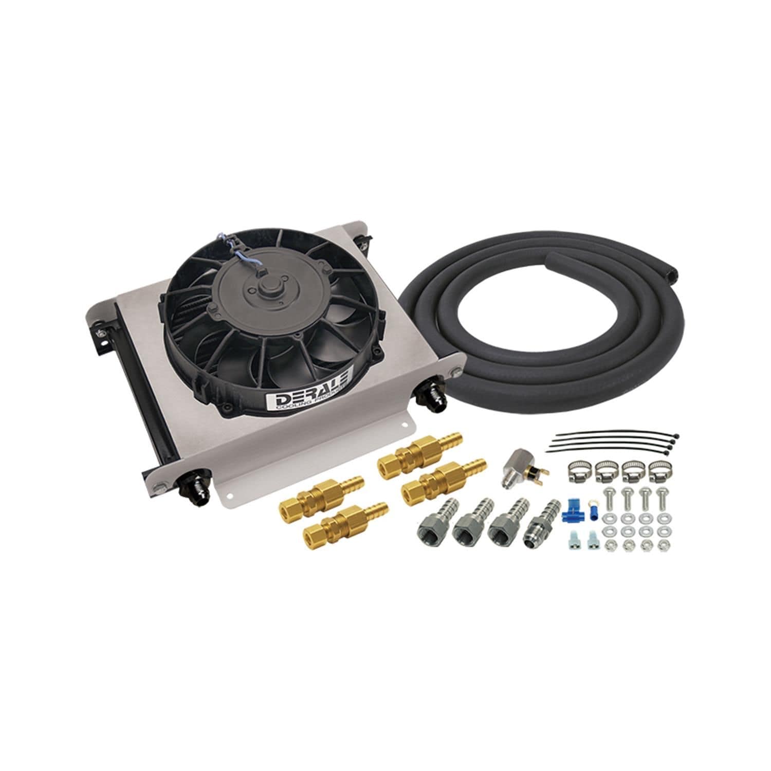 Derale 13.0in X 10.0in X 5.6in Hyper Cool Remote Fan Fluid Cooler for Audi RS6