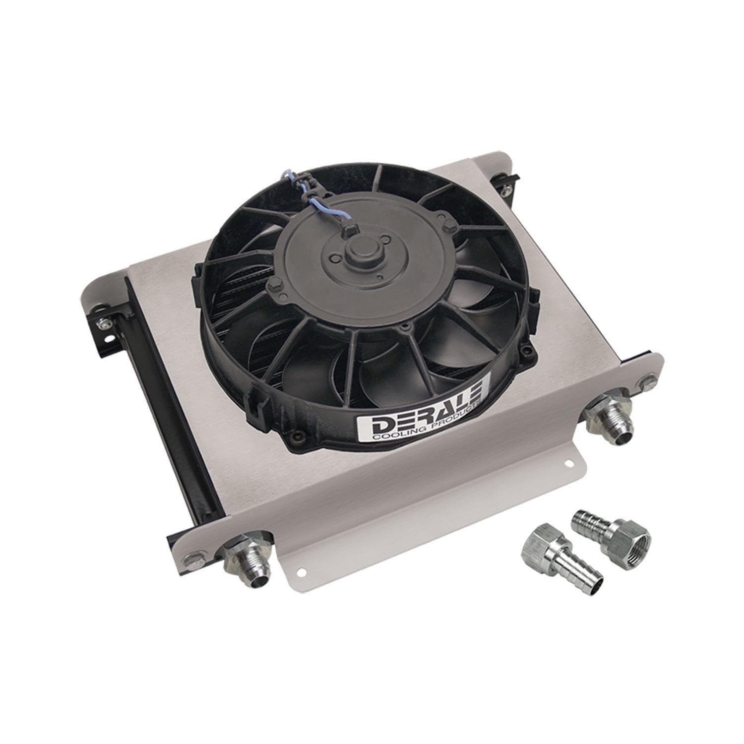 Derale 13.0in X 10.0in X 5.6in Hyper Cool Remote Fan Fluid Cooler