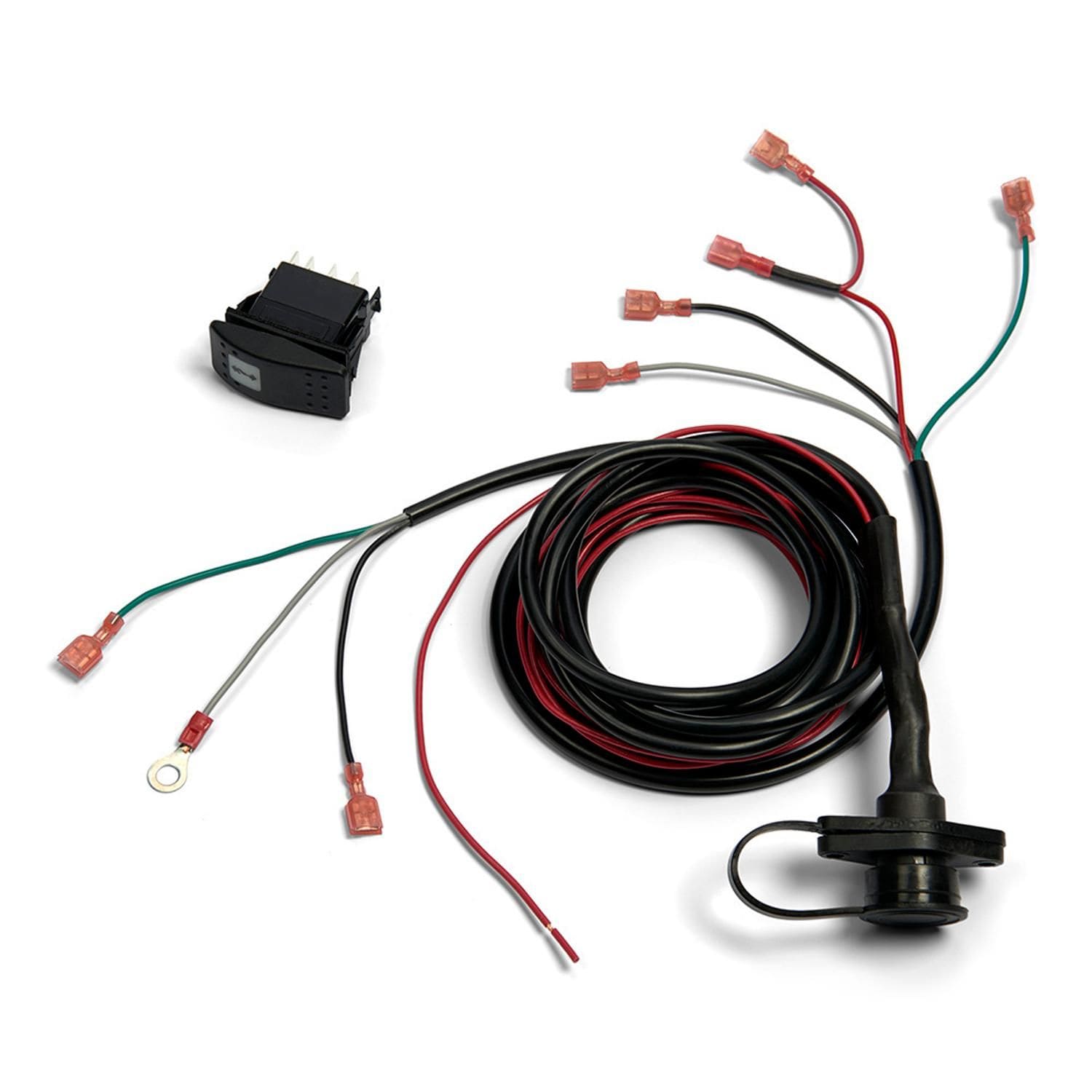 Warn Illuminated Dash Mounted Rocker Switch Kit for Powersport Winch ...