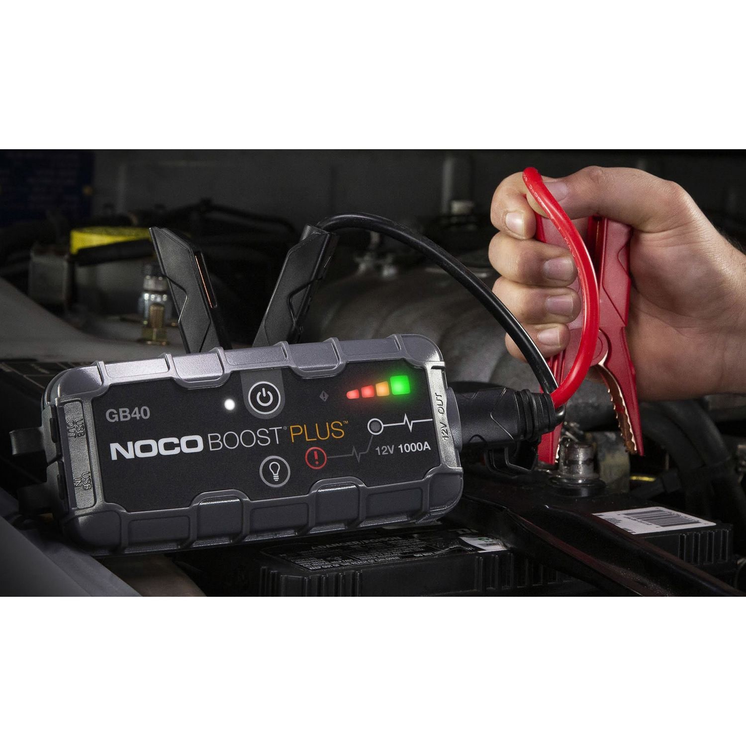 cigarette lighter jump starter autozone NOCO 1,000 Amps 12 Volt Boost Plus UltraSafe Lithium Jump Starter GB40