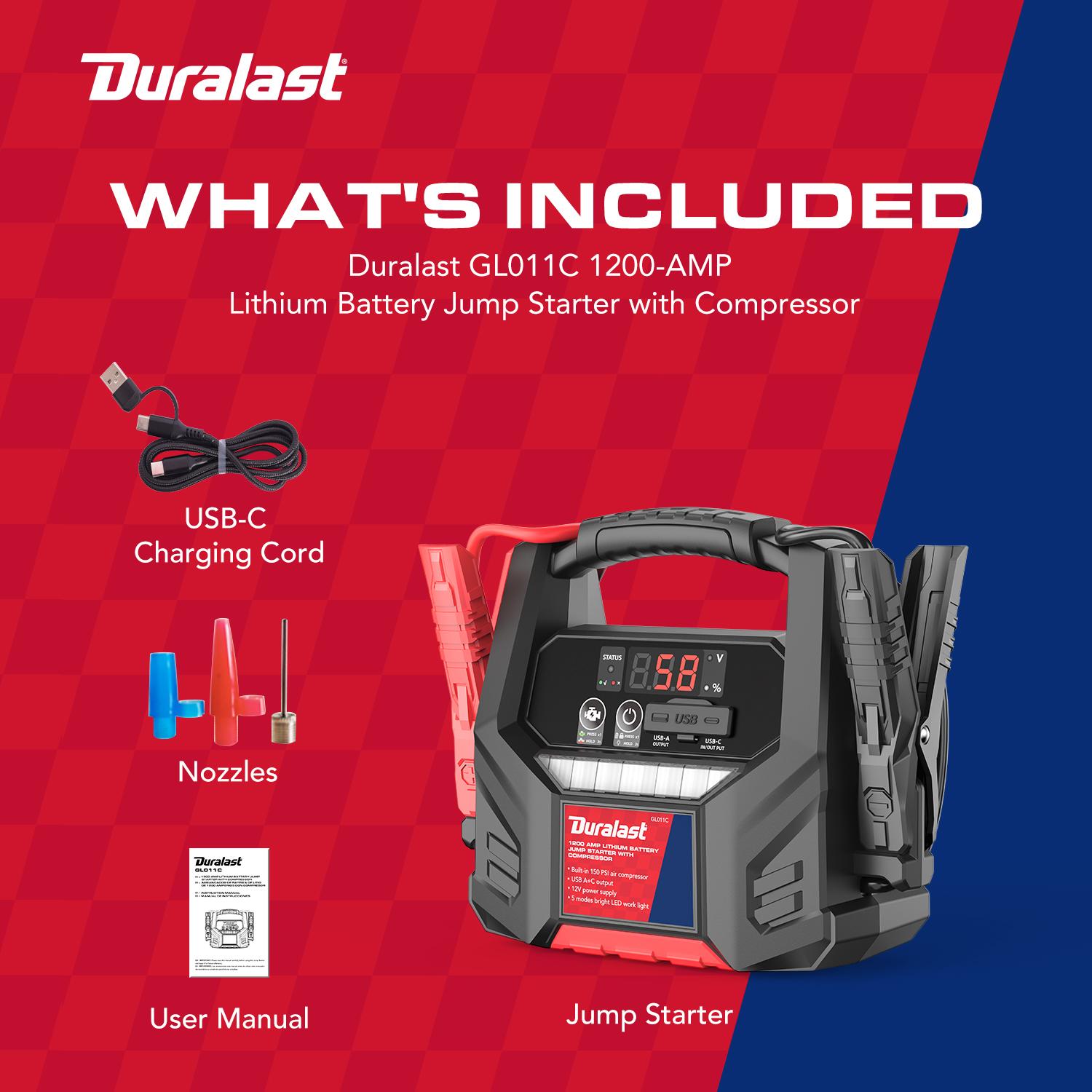 Auto Zone Jumpbox Duralast Vehicle Jump Starter DL1200AL | AutoZone
