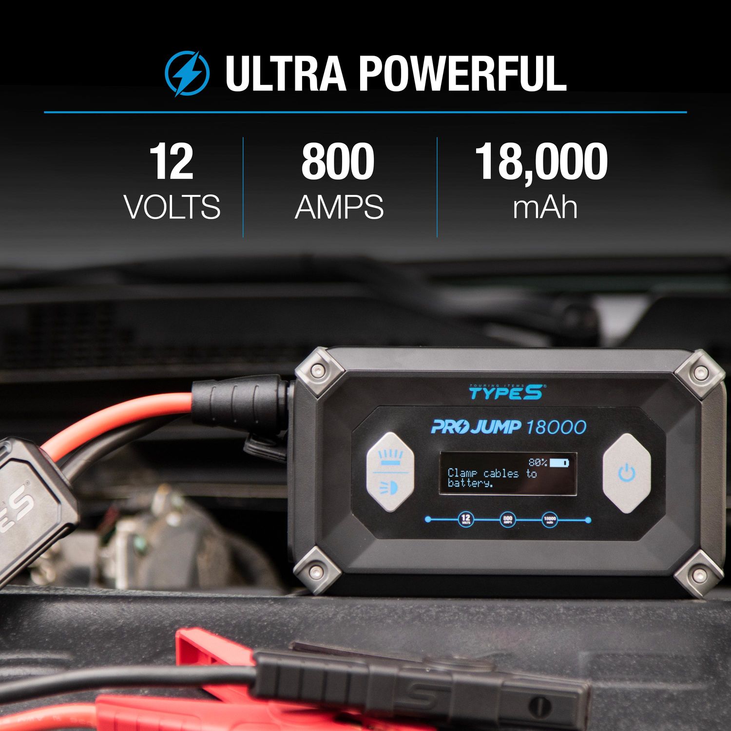 TYPE S 12 Volt 9.0L Projump 18000 Jump Starter Power Bank AC530017