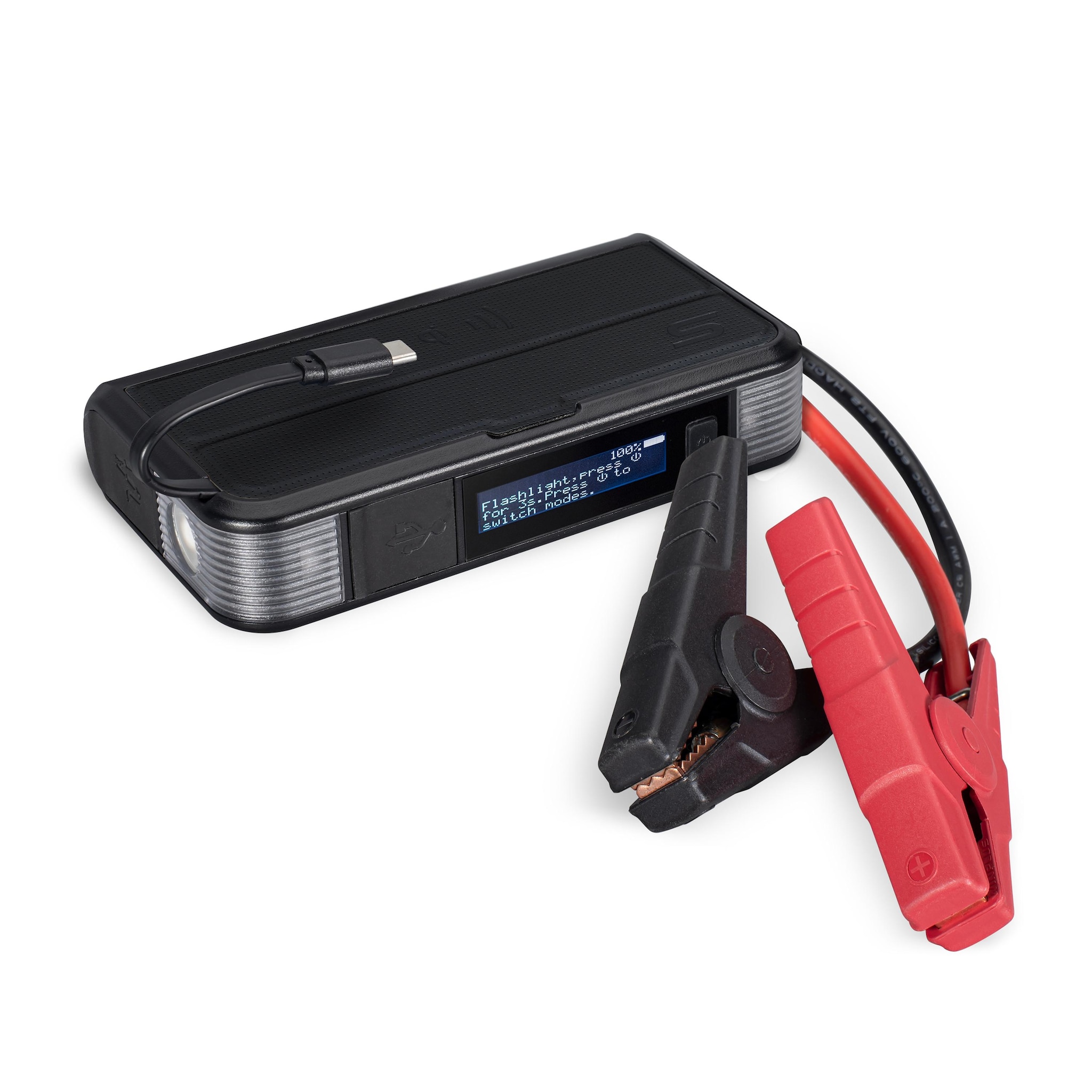 TYPE S 12 Volt 6.0L Jump Starter and 8,000mAh Qi Power Bank with Built-in  USB-C Cable AC532671-1 | AutoZone