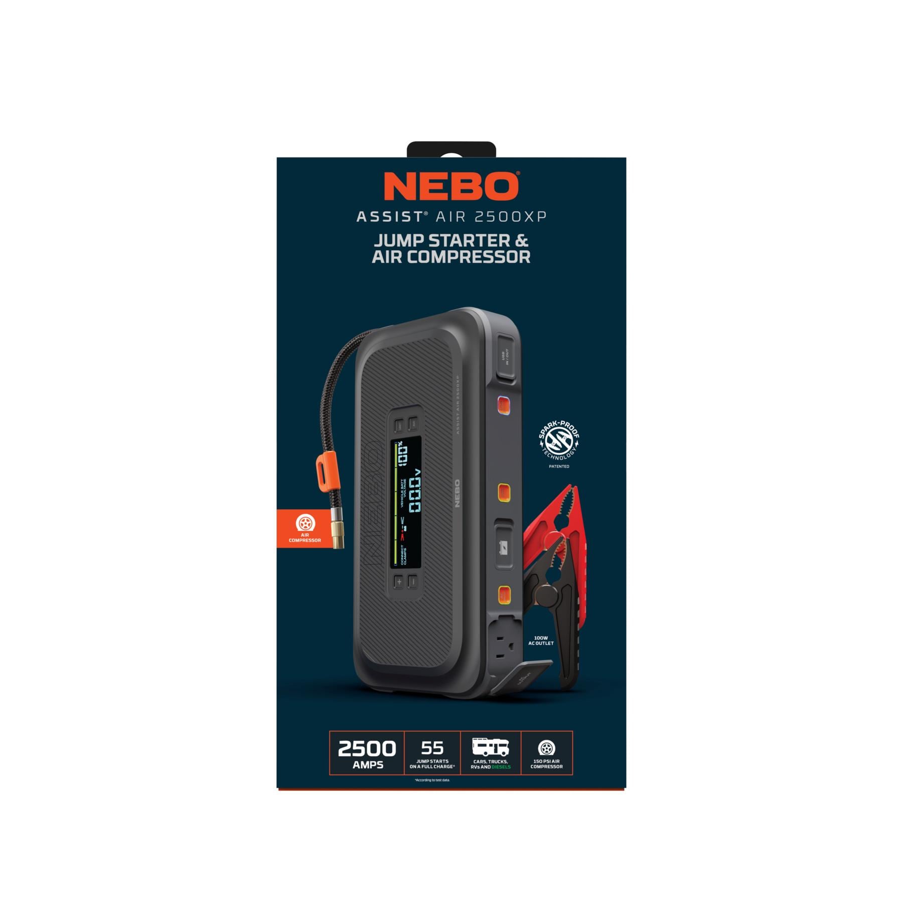 Nebo Assist Air 2500XP+ Jump Starter | AutoZone