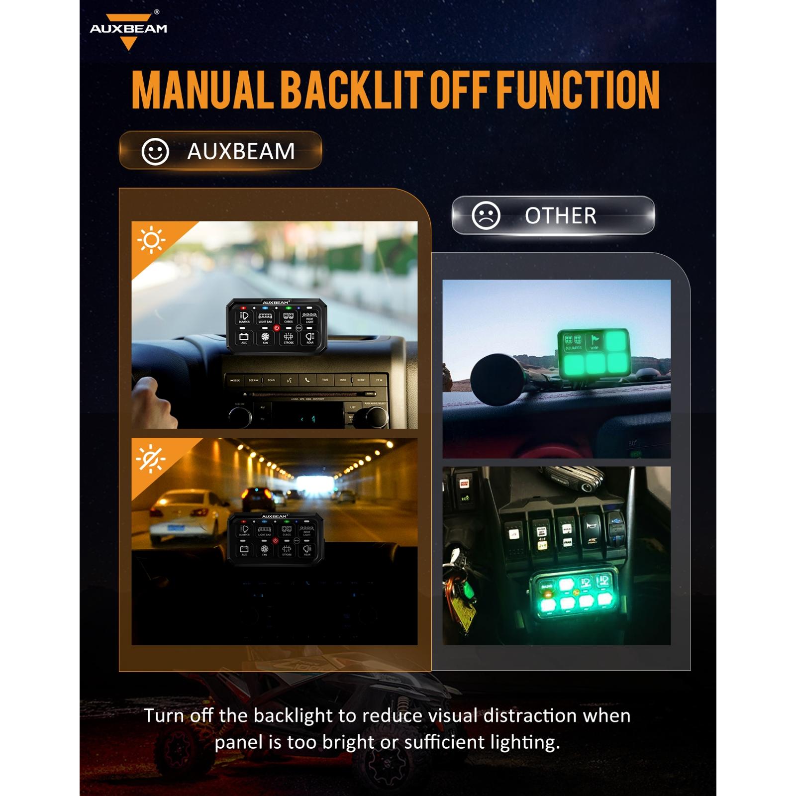 Auxbeam Off-Road Light Switch QP010188 | AutoZone
