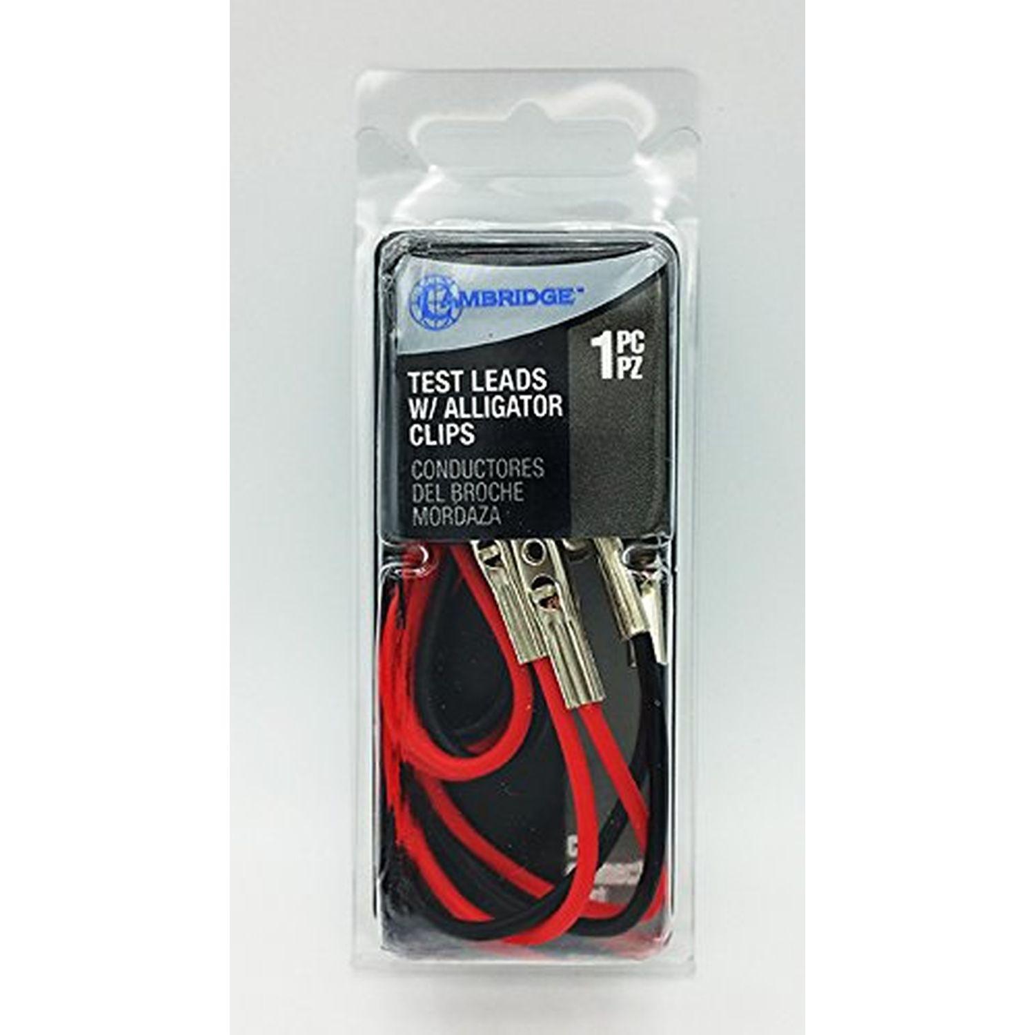 4x 50A 80mm Car Battery Insulated Alligator Test Clamps – Red & Black