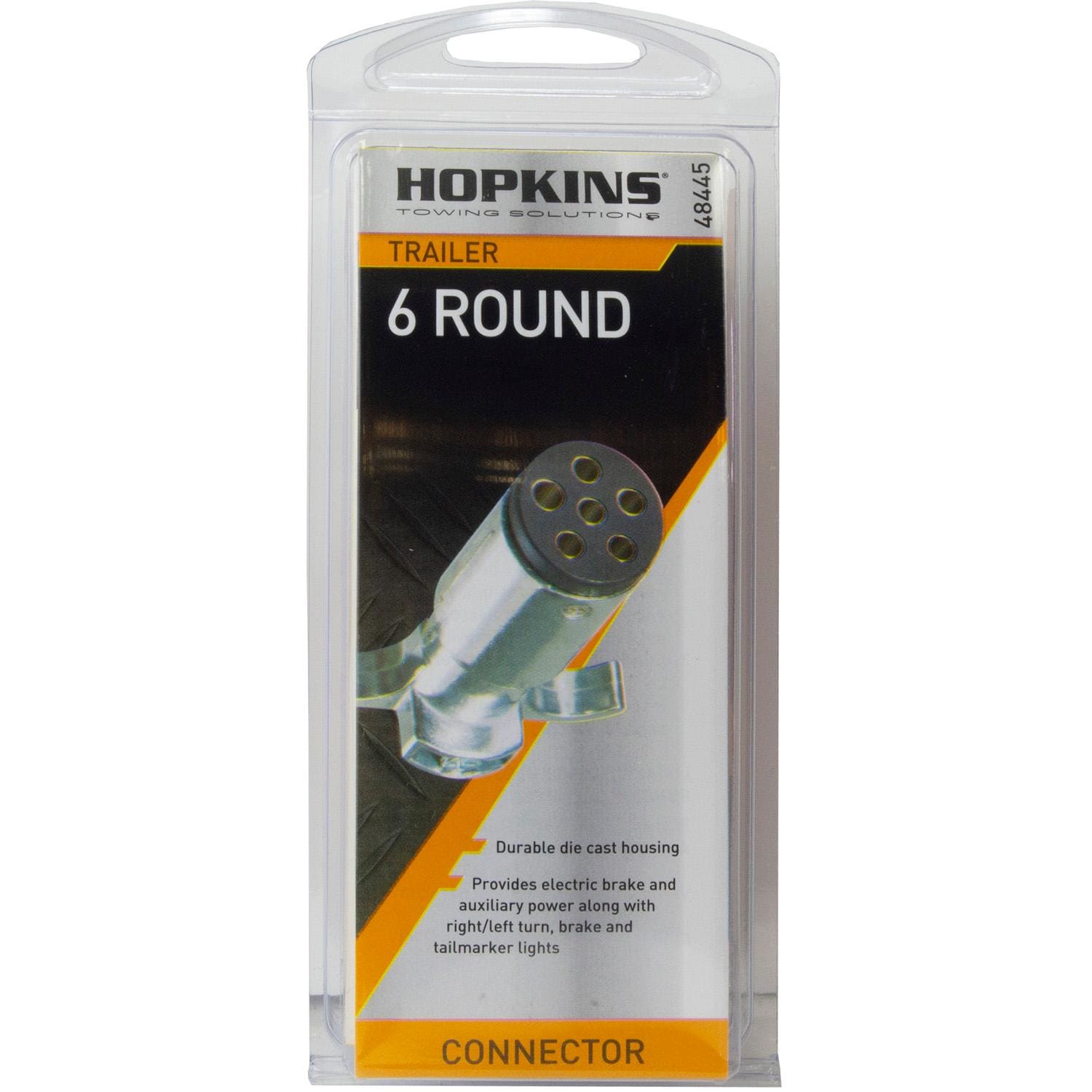 Hopkins 6-Pole Round Trailer Side Connector | AutoZone