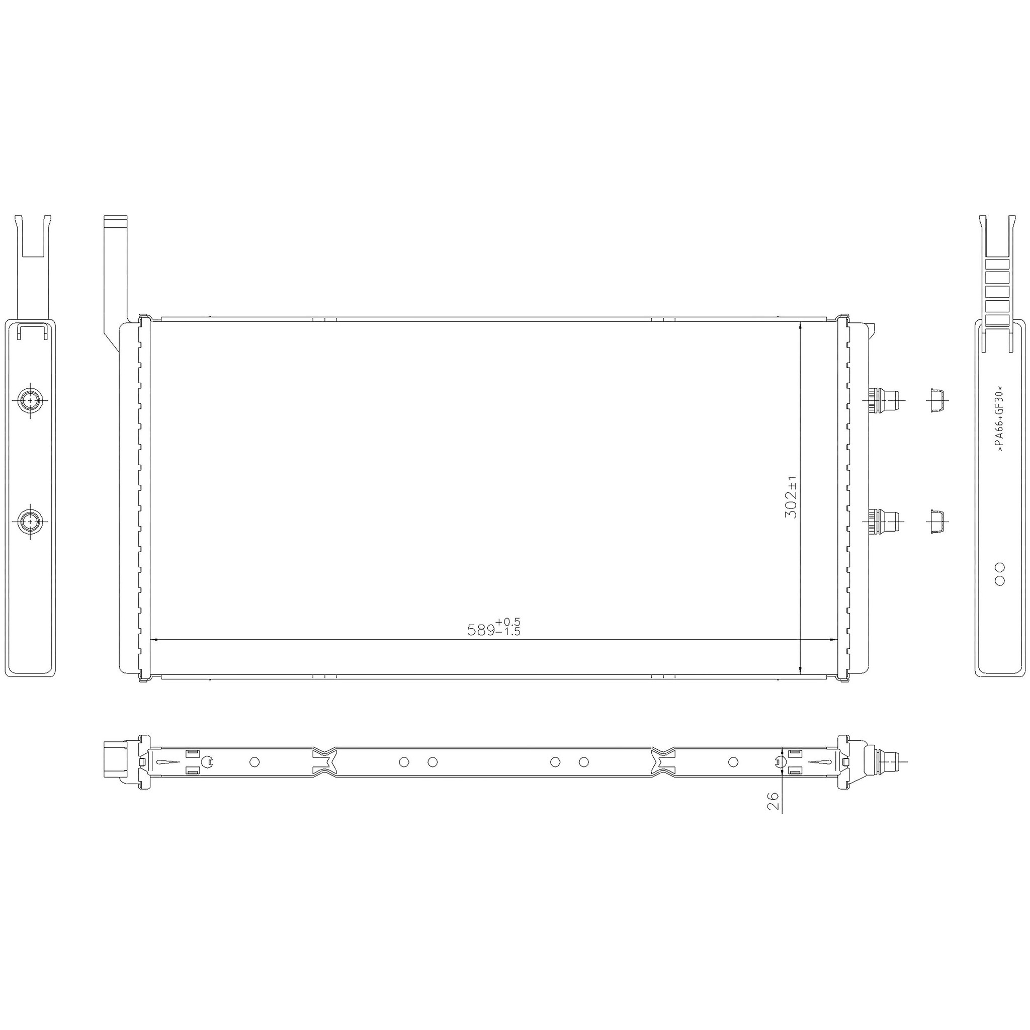 Nissens Radiator 60835 | AutoZone
