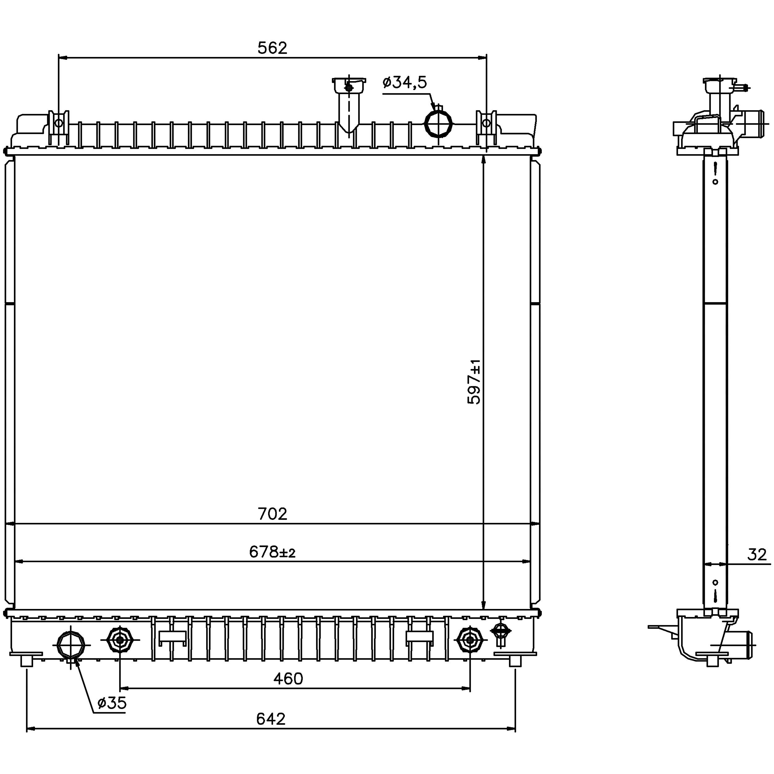 Nissens Radiator 69484 | AutoZone