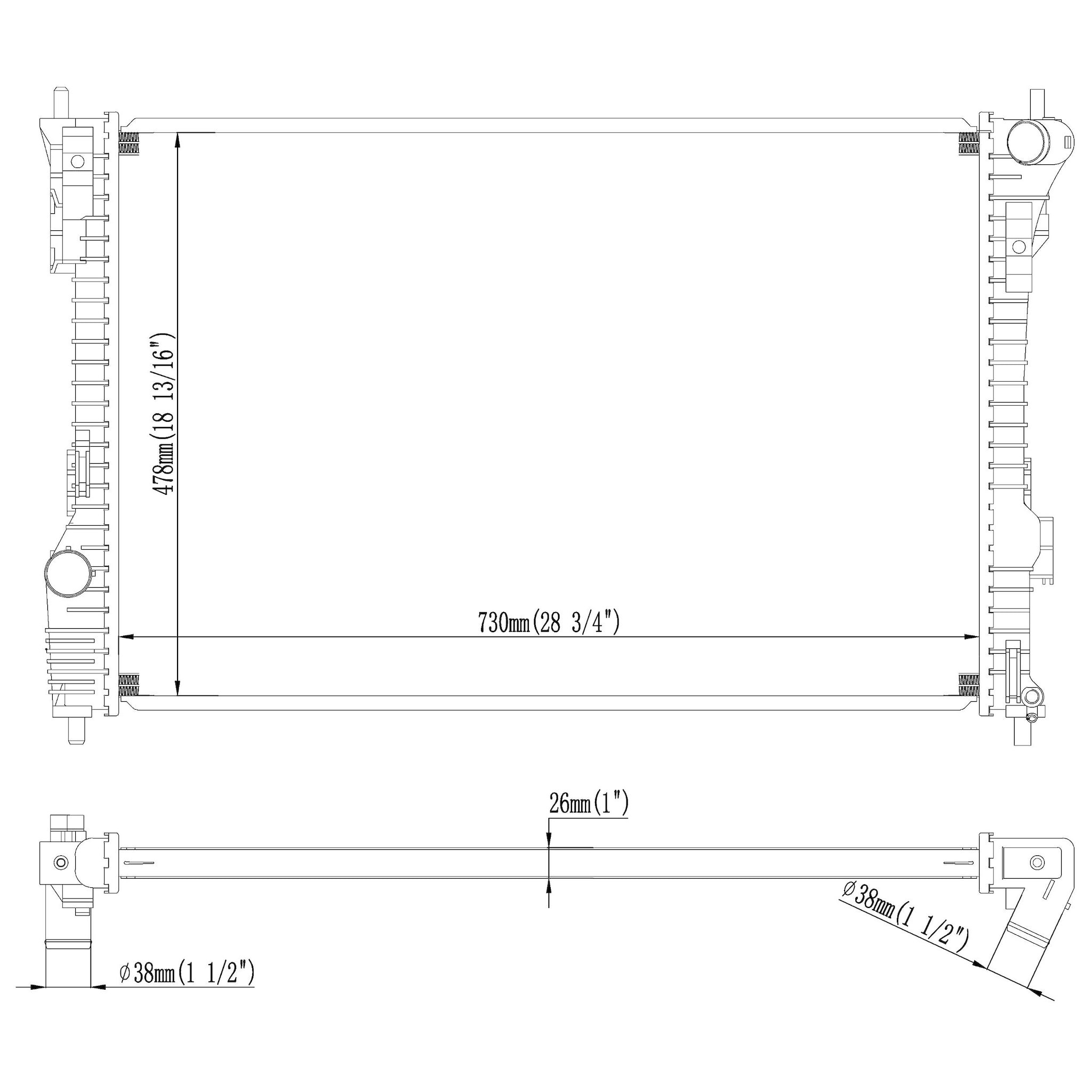 Duralast Radiator B13447 | AutoZone
