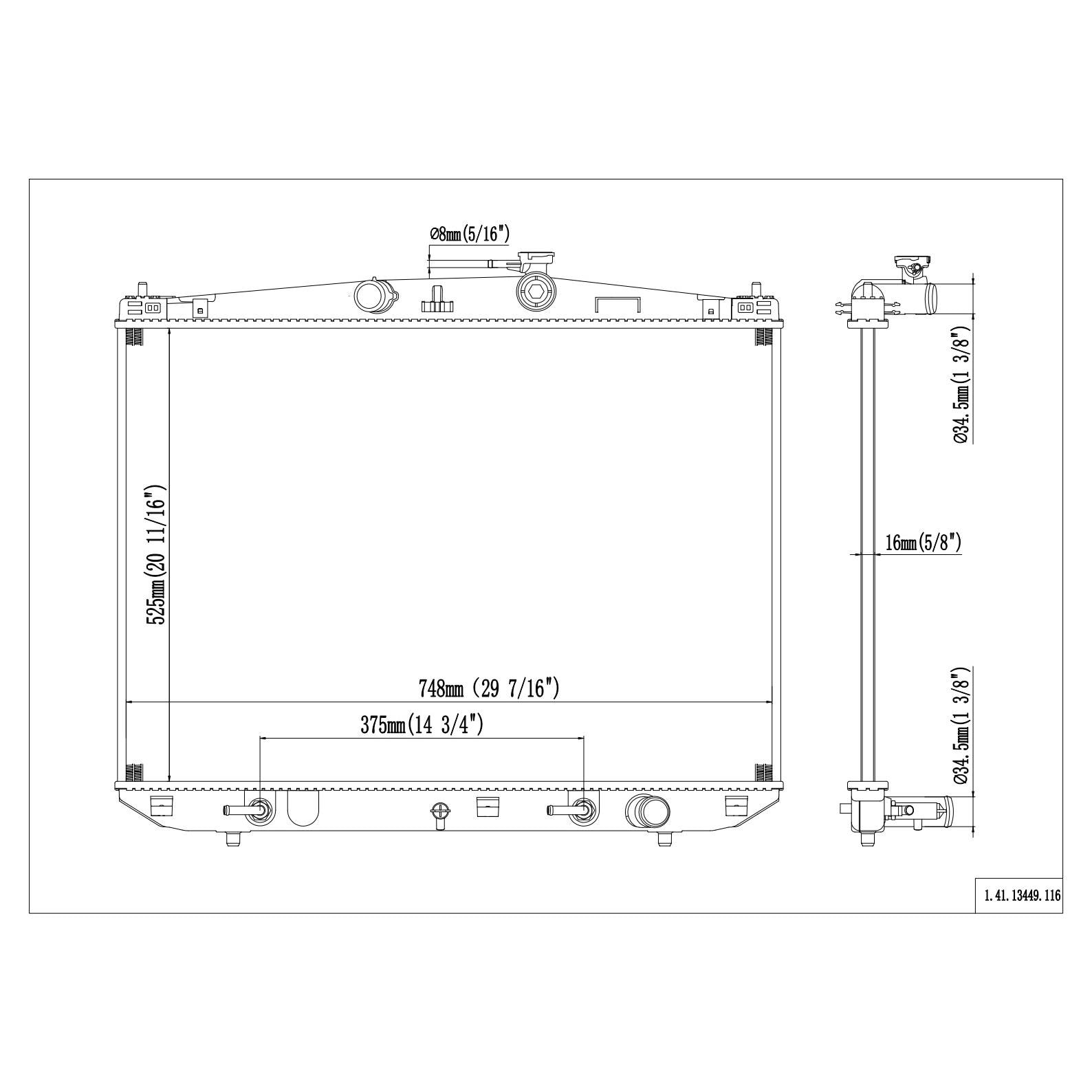 Duralast Radiator C13449 | AutoZone