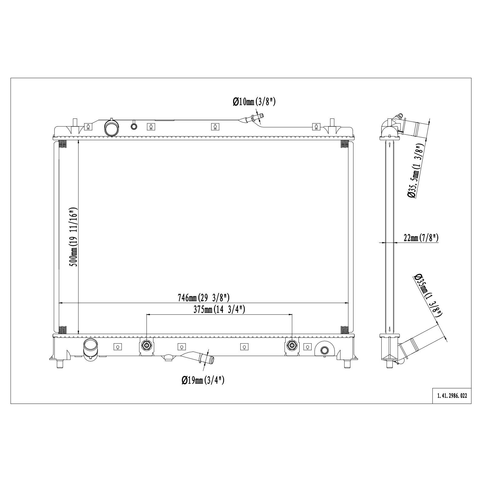 2986 Radiator Duralast Radiator C2986 | AutoZone